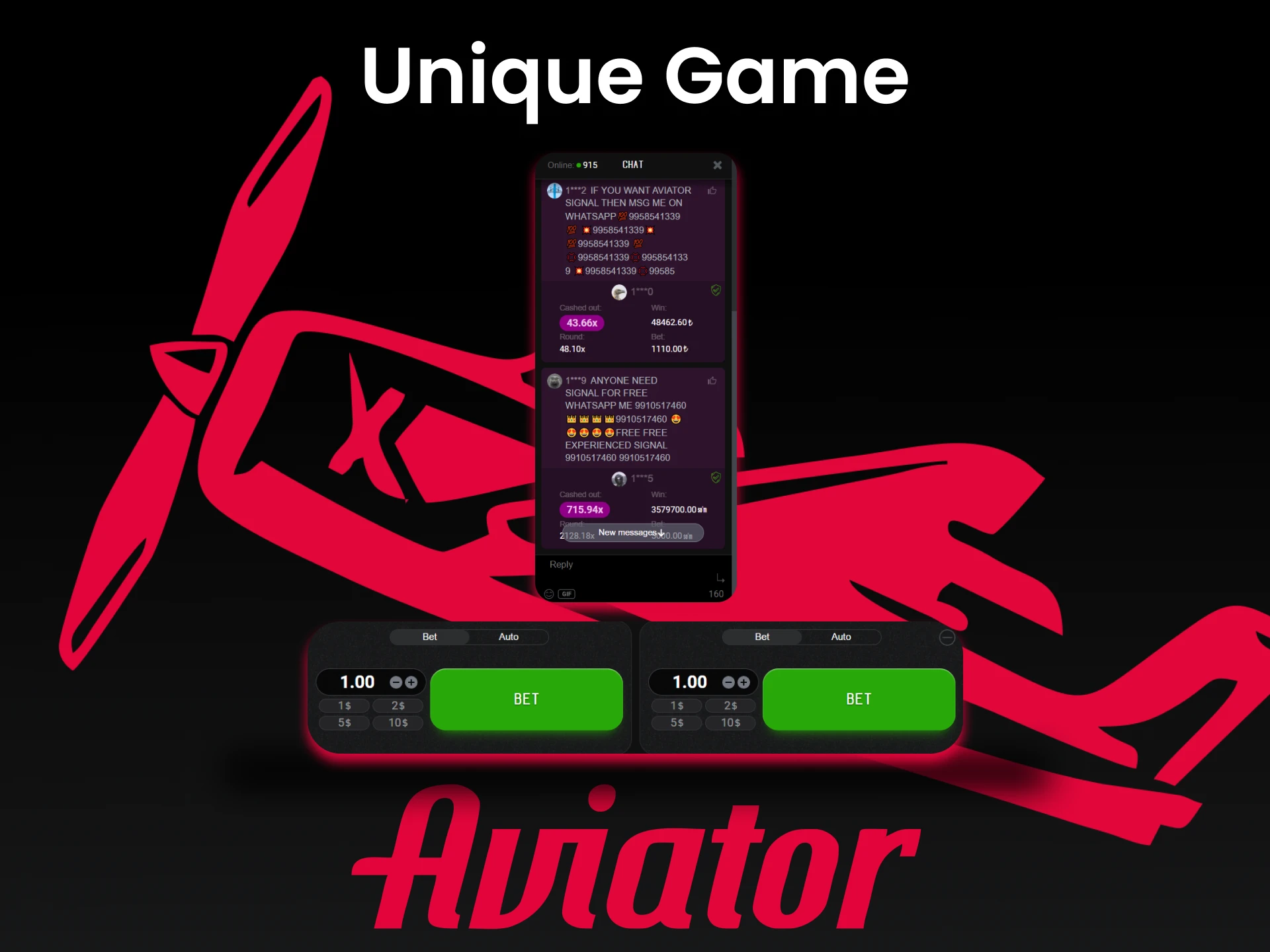 The Aviator game contains useful features for users.