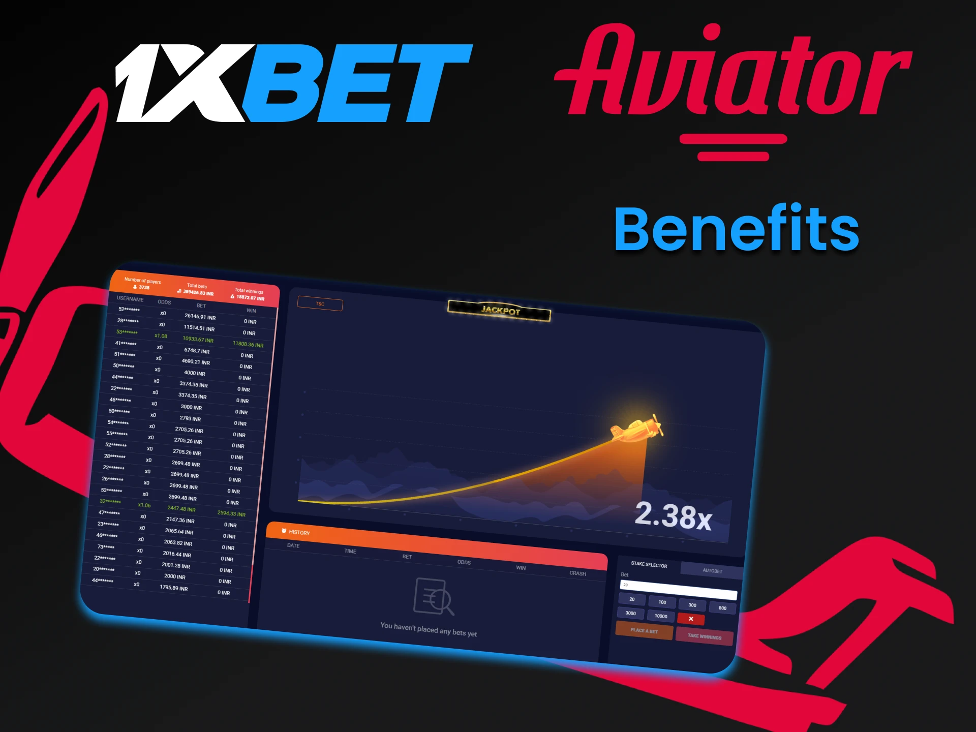 1xBet will pleasantly surprise you for playing Aviator.