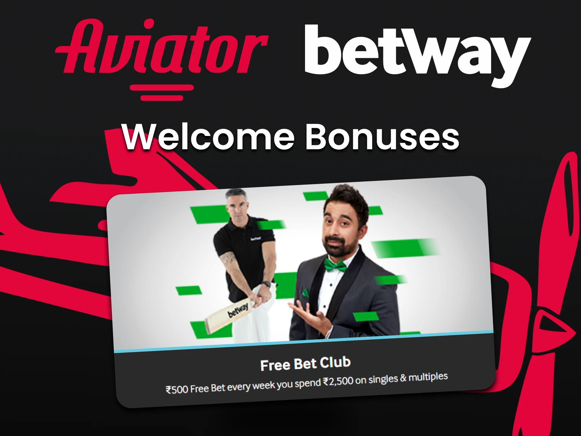 Ao escolher a Betway para jogar no Aviator, você ganha bônus.