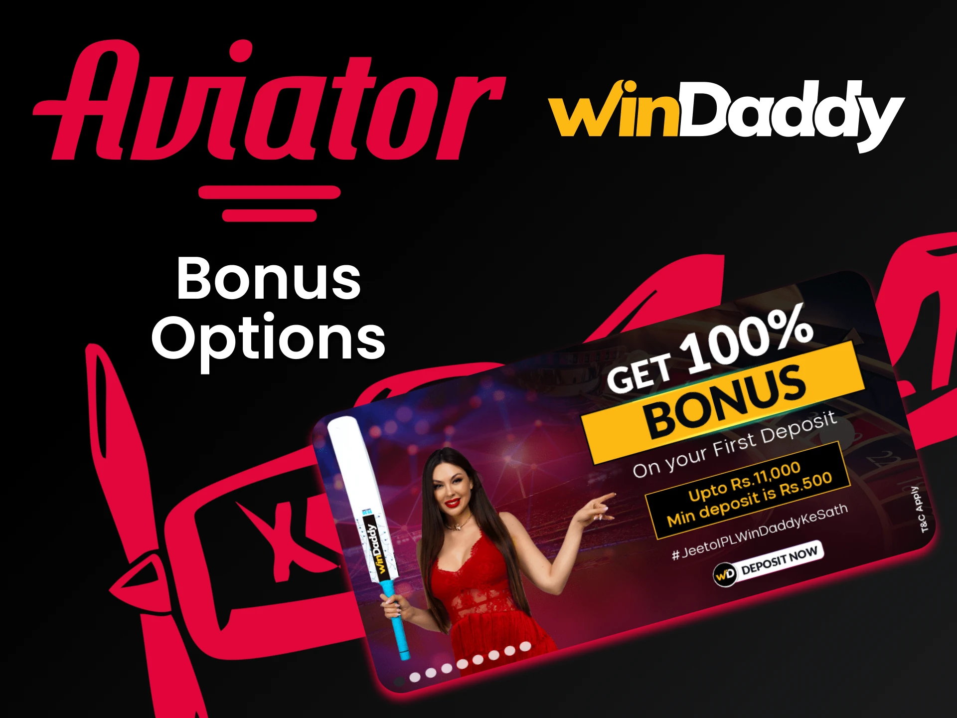 Get Aviator Bonus from WinDaddy.