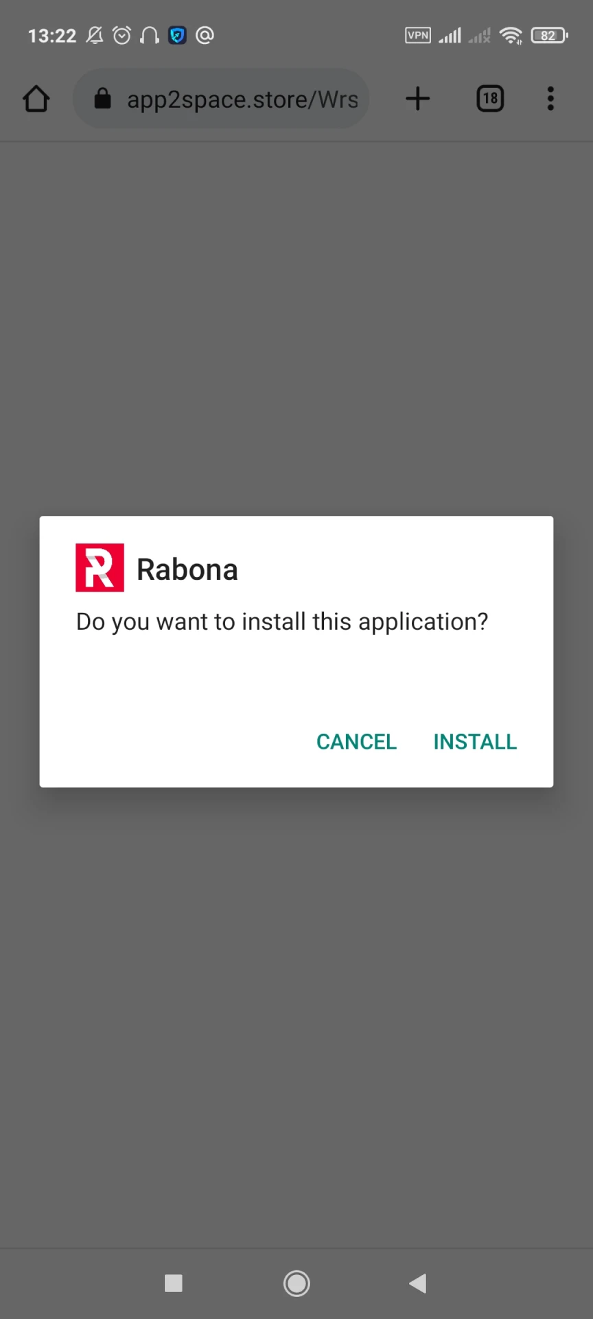 Instale os aplicativos Rabona para Android.