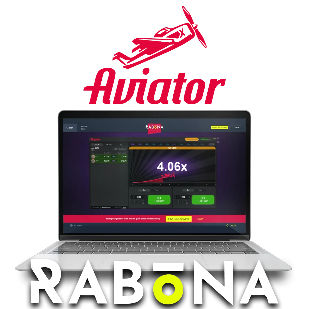 To play Aviator, choose the Rabona service.