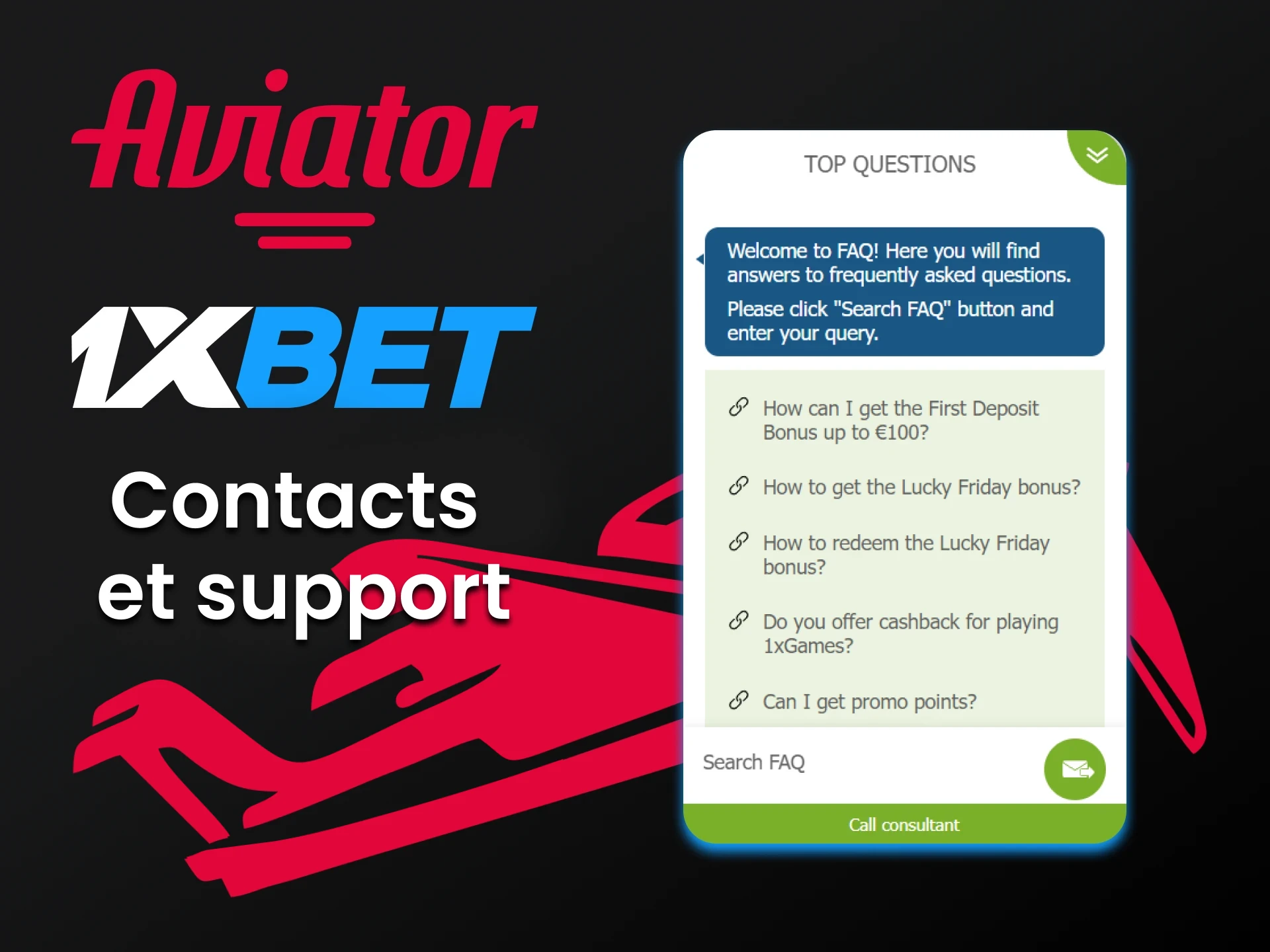 Si vous rencontrez des problèmes avec le jeu Aviator, vous pouvez toujours le signaler à l'équipe 1xBet.