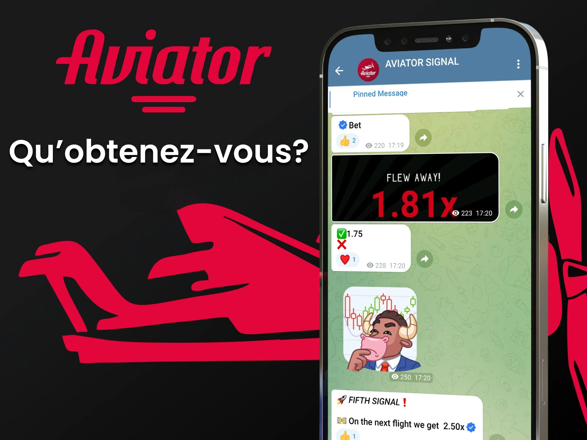 Courez la chance de gagner sur Aviator avec un signal de pari.