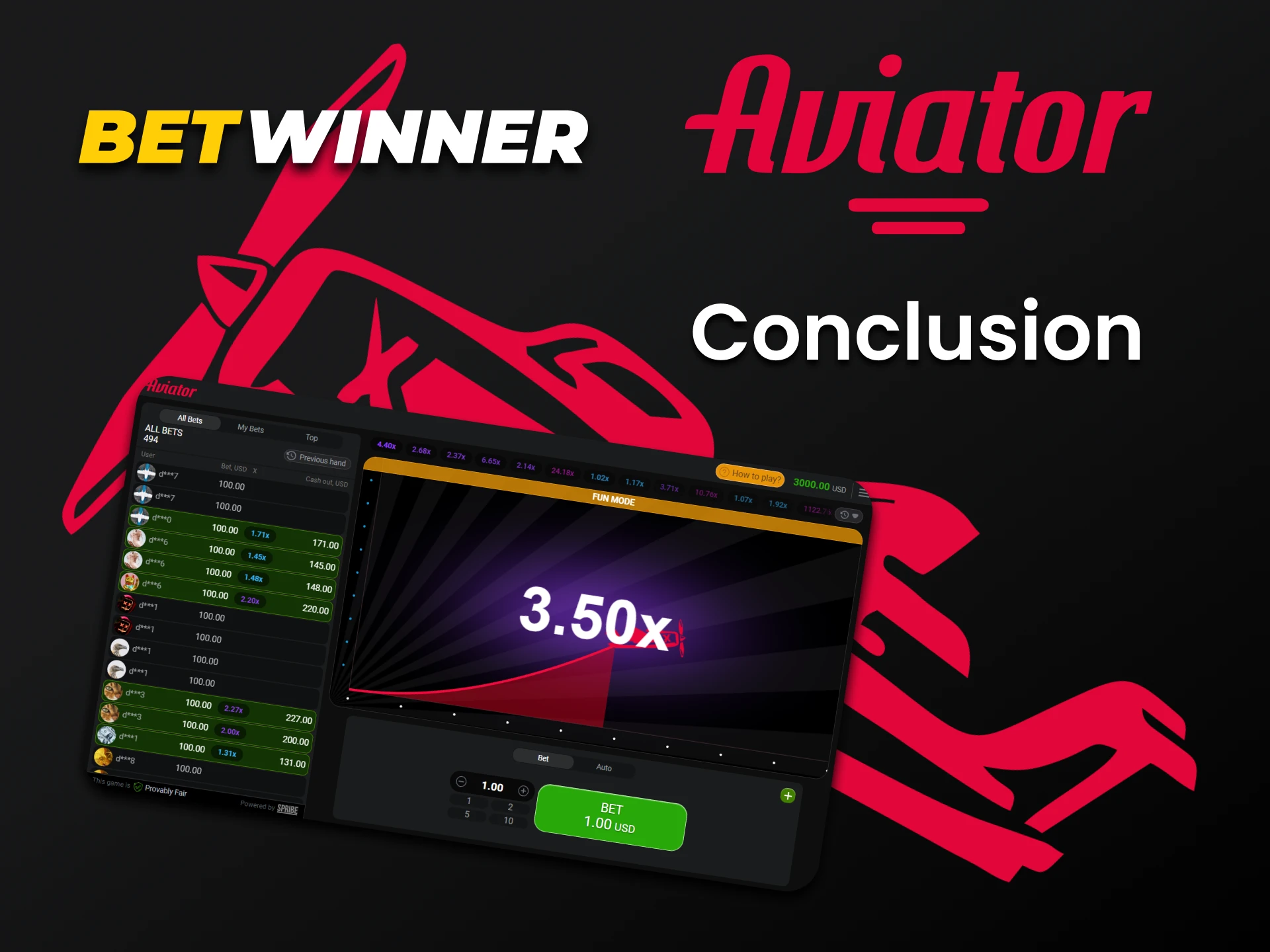 Betwinner is ideal for playing Aviator.