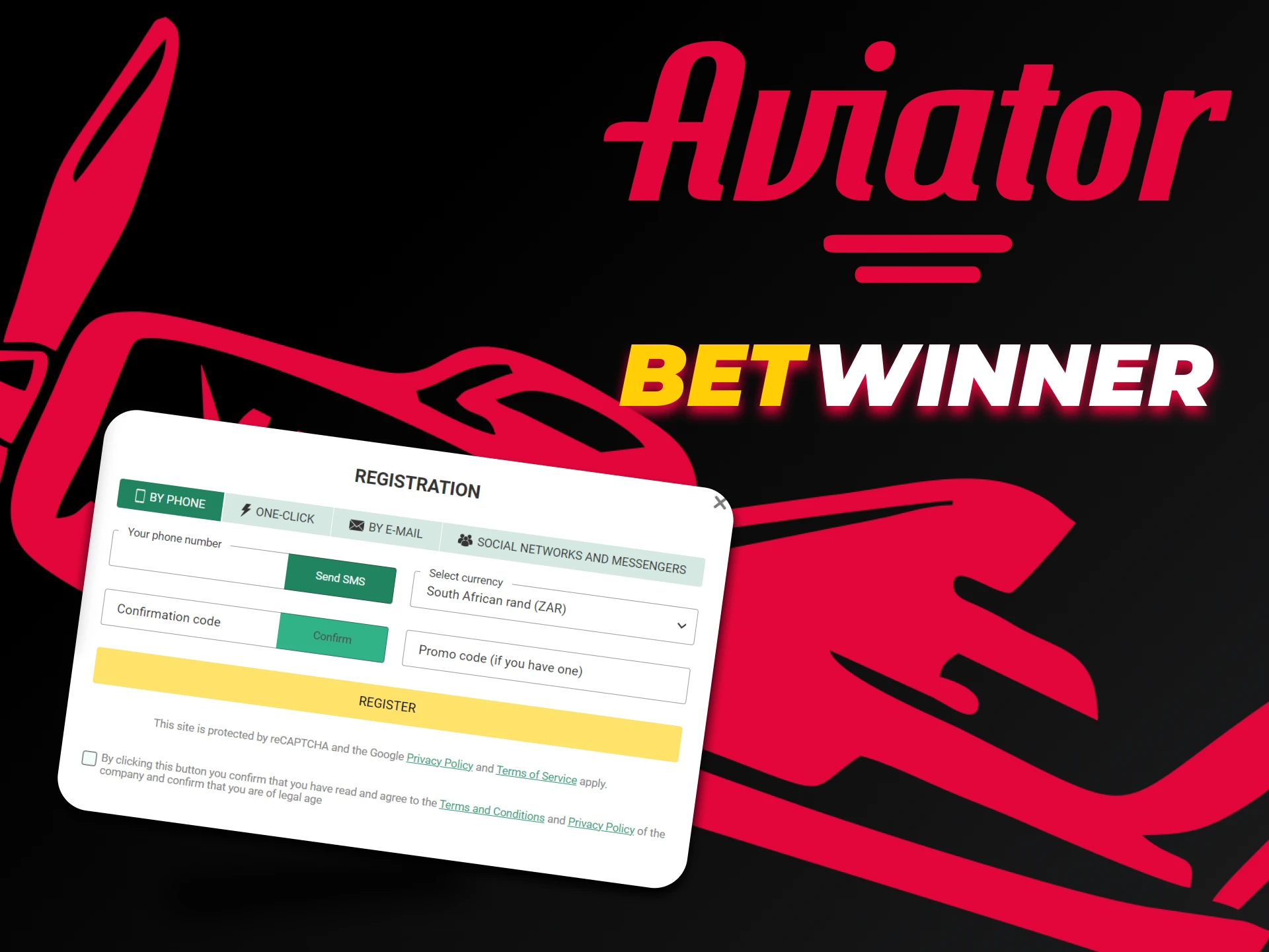 Registre-se na Betwinner para jogar Aviator.