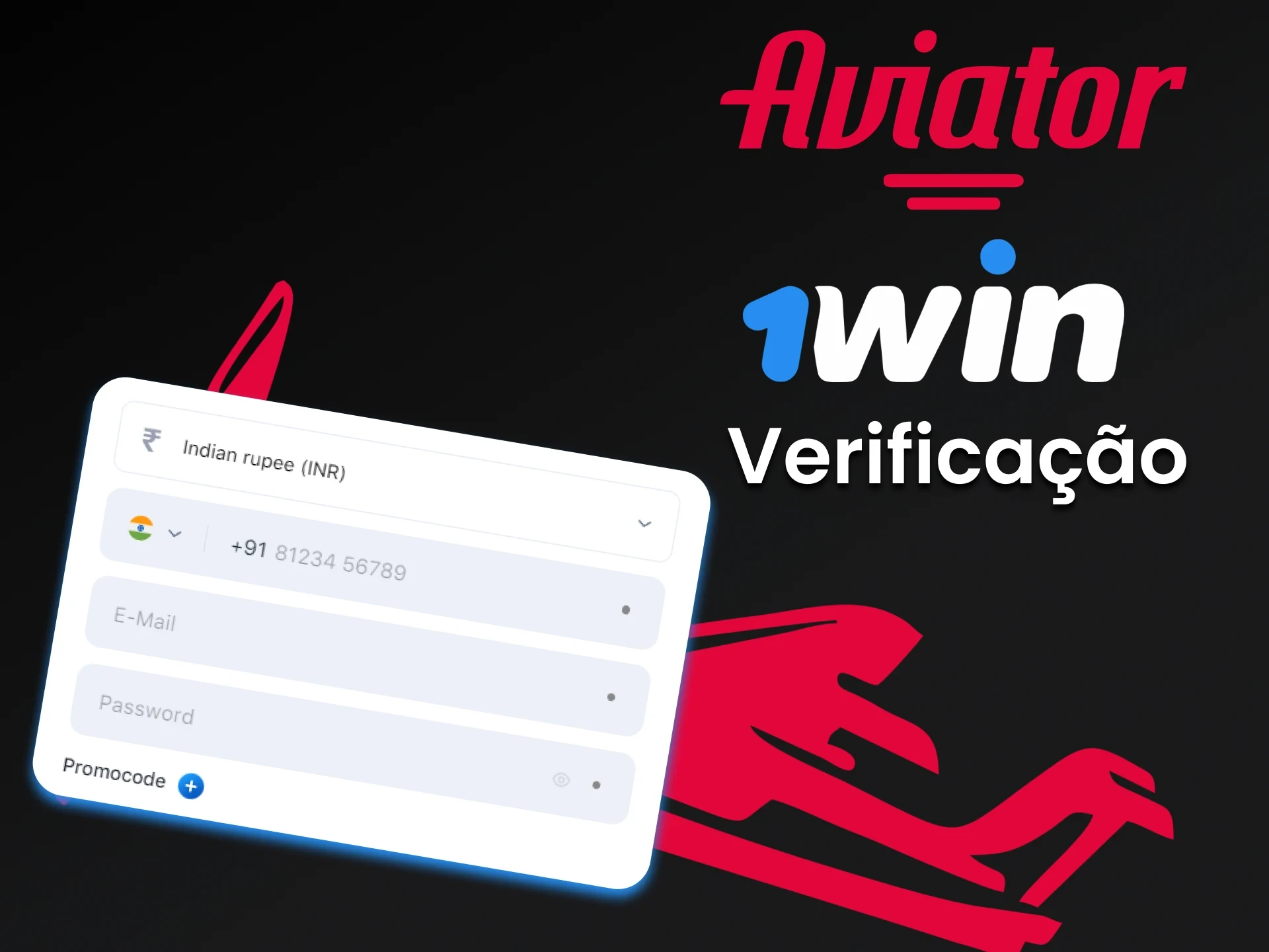 Preencha os dados no site da 1win para jogar Aviator.