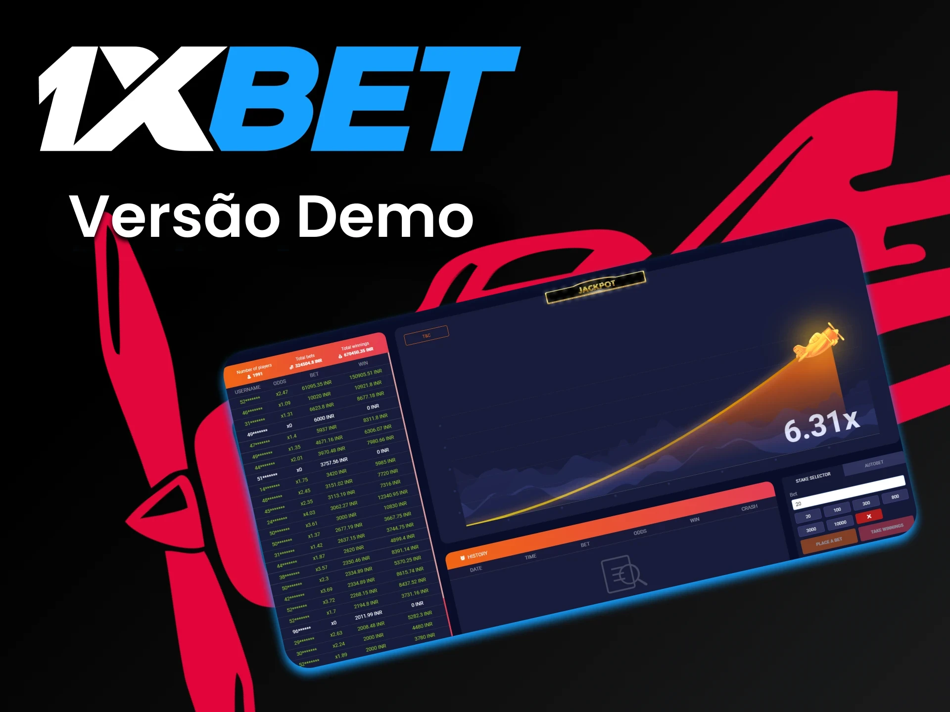 Antes de jogar com dinheiro real, você pode praticar em uma versão especial do jogo Aviator da 1xBet.