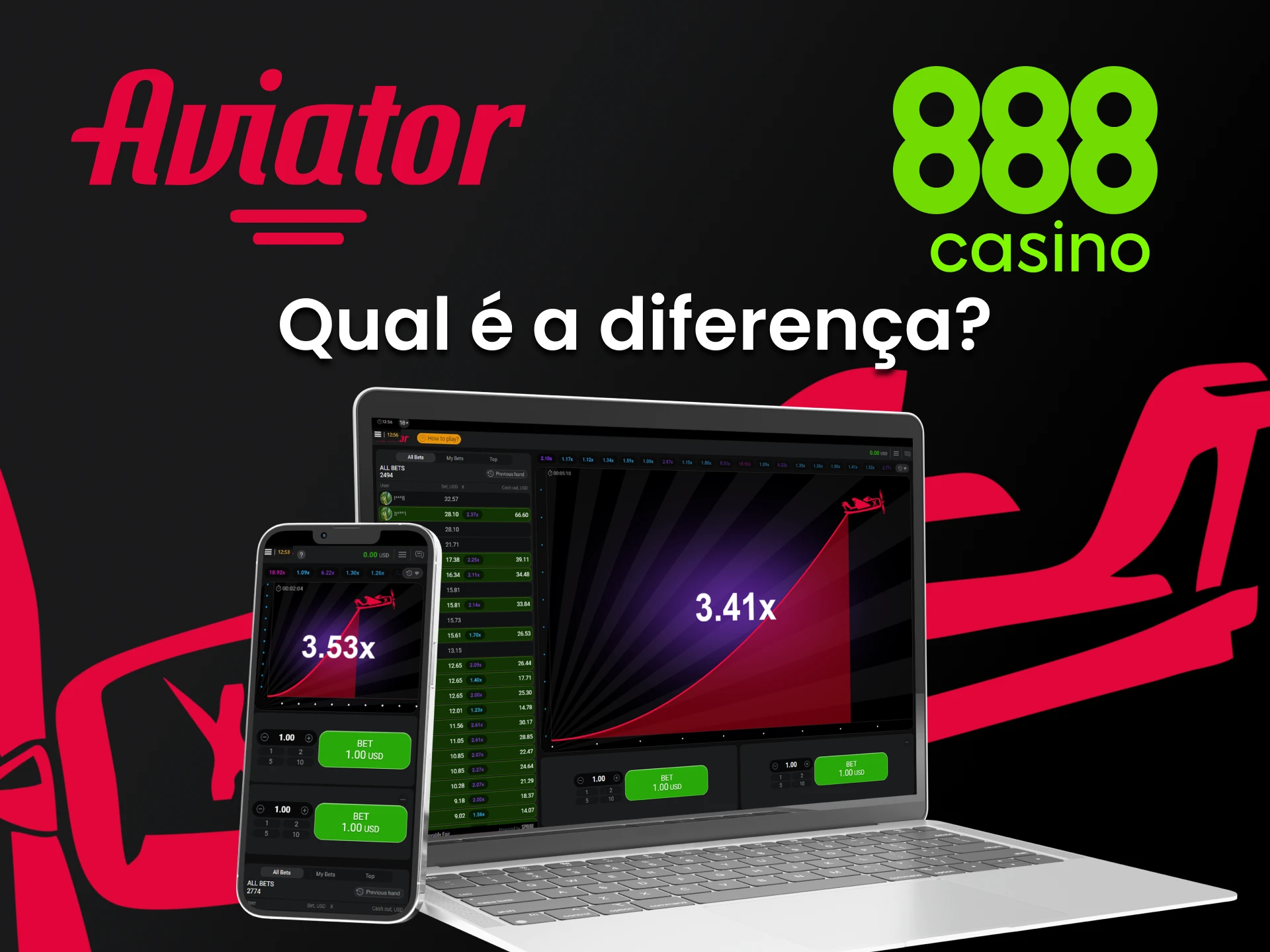 Aprenda as diferenças entre o site do 888casino e o aplicativo.