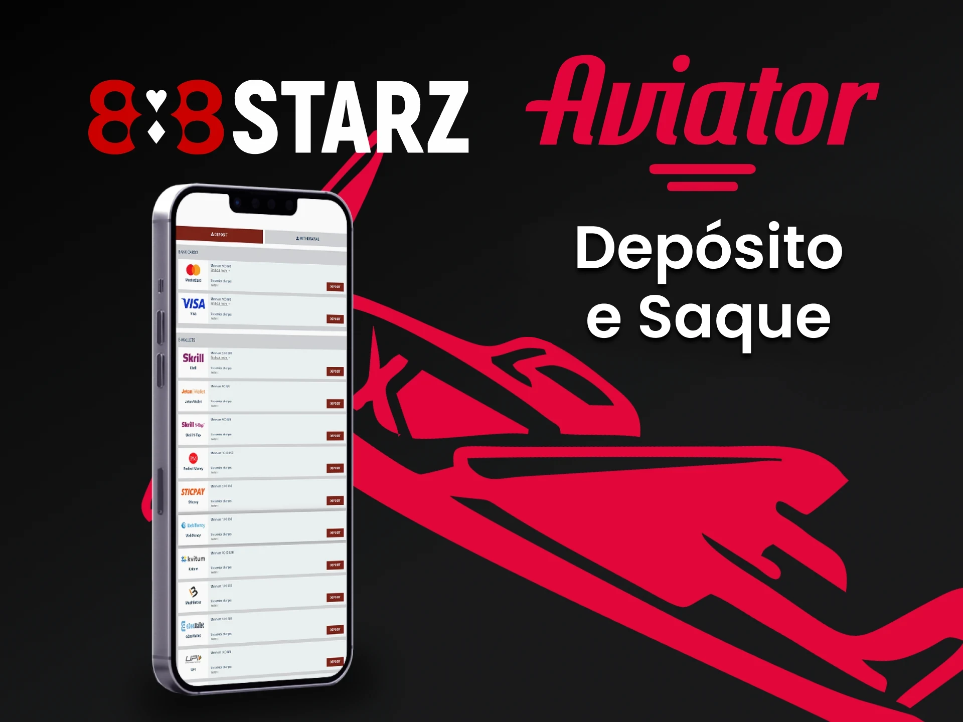 Escolha o método de transação apropriado do 888starz.