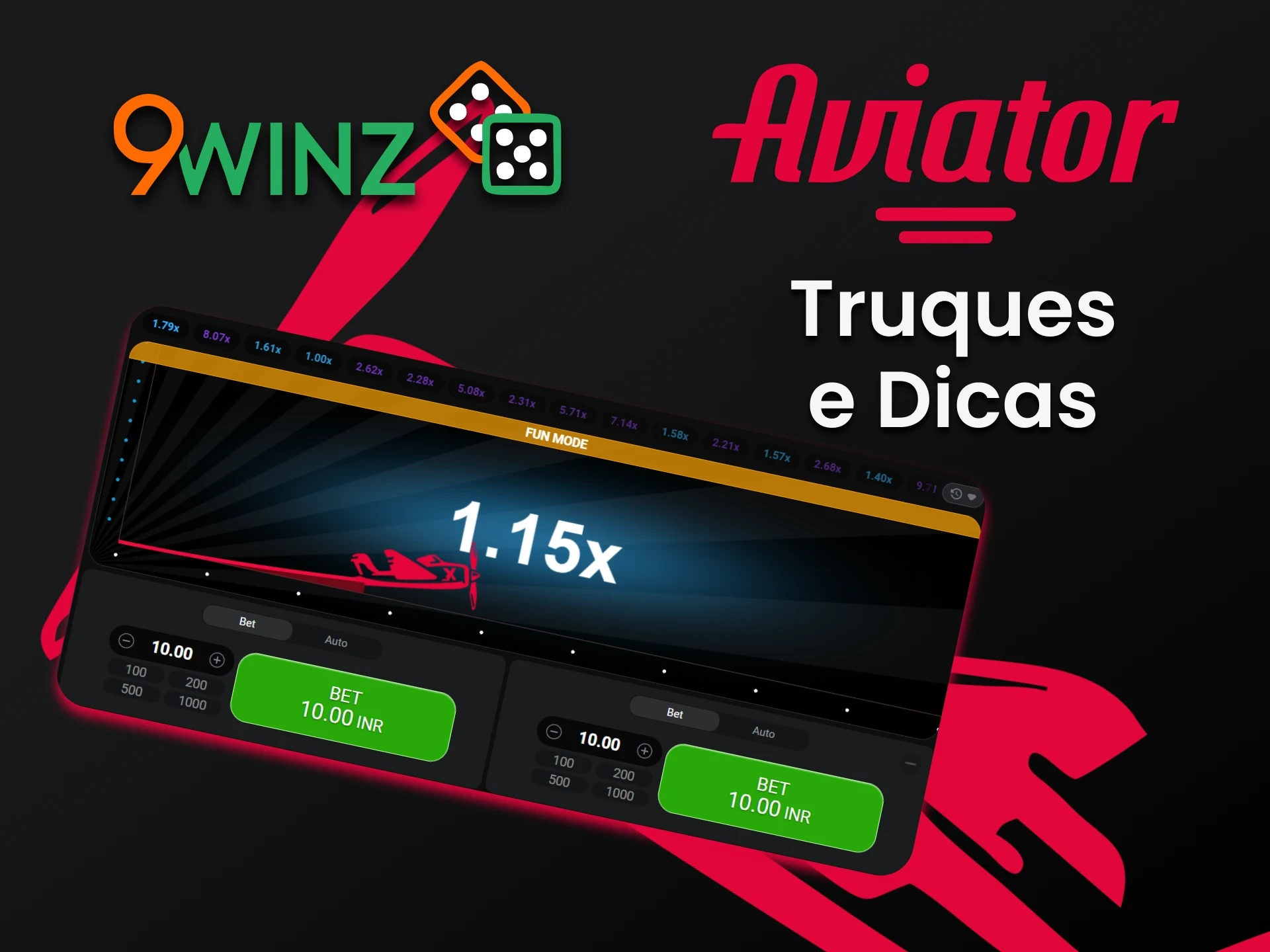 Aprenda os possíveis truques para ganhar o Aviator na 9winz.