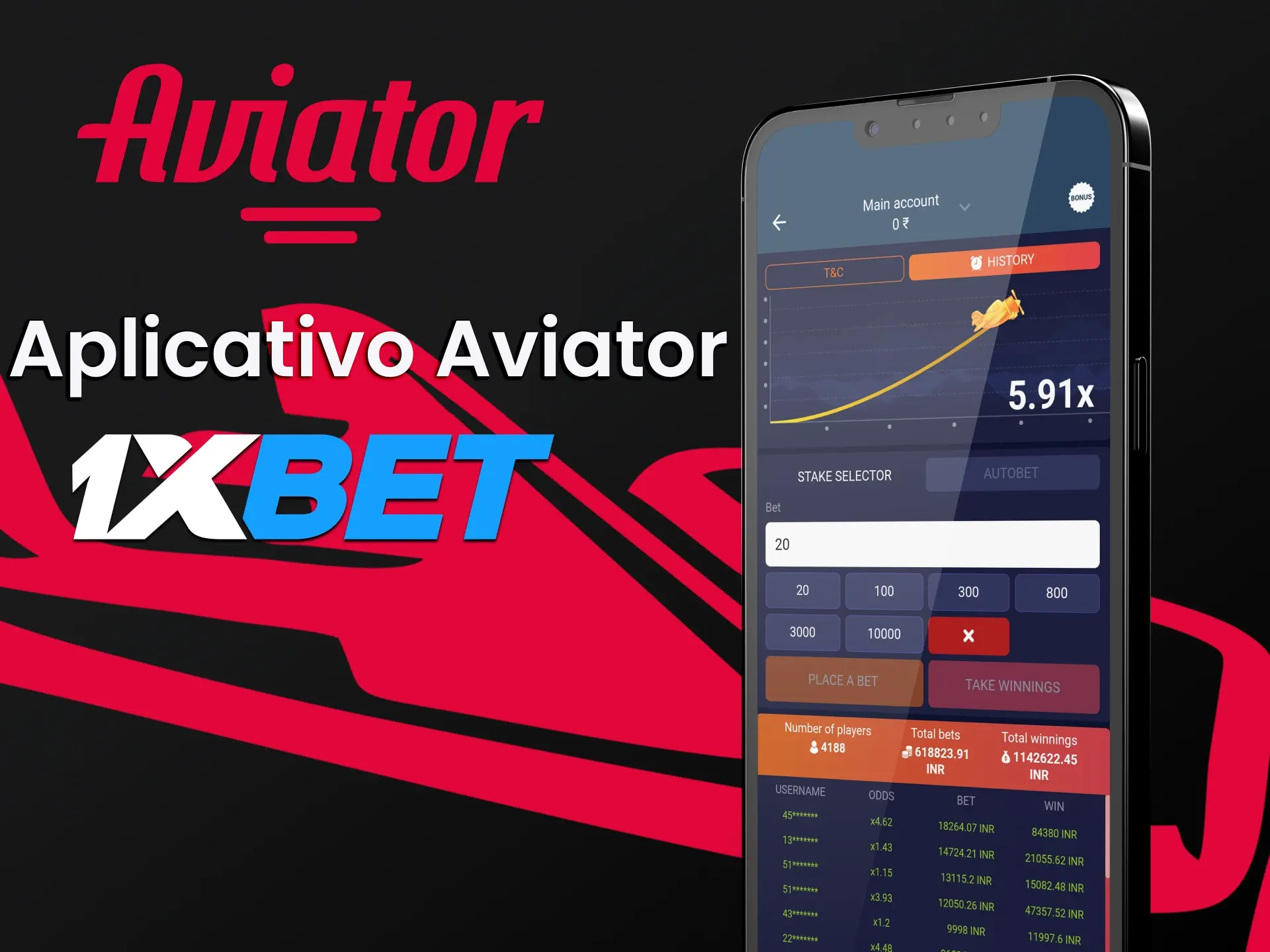 Jogue o jogo Aviator com o aplicativo 1xBet.