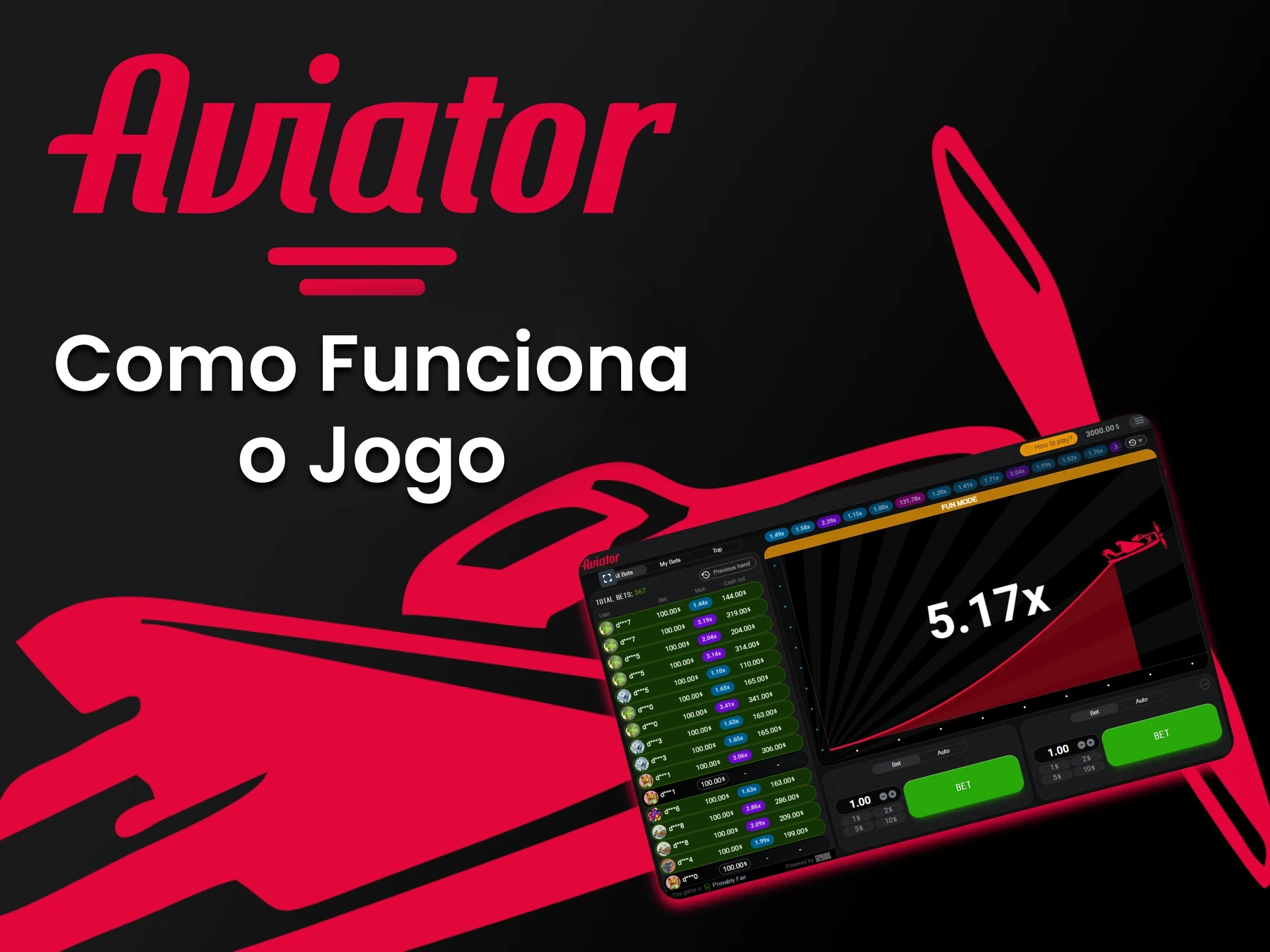 Escolha o jogo Aviator e estude a funcionalidade do jogo.