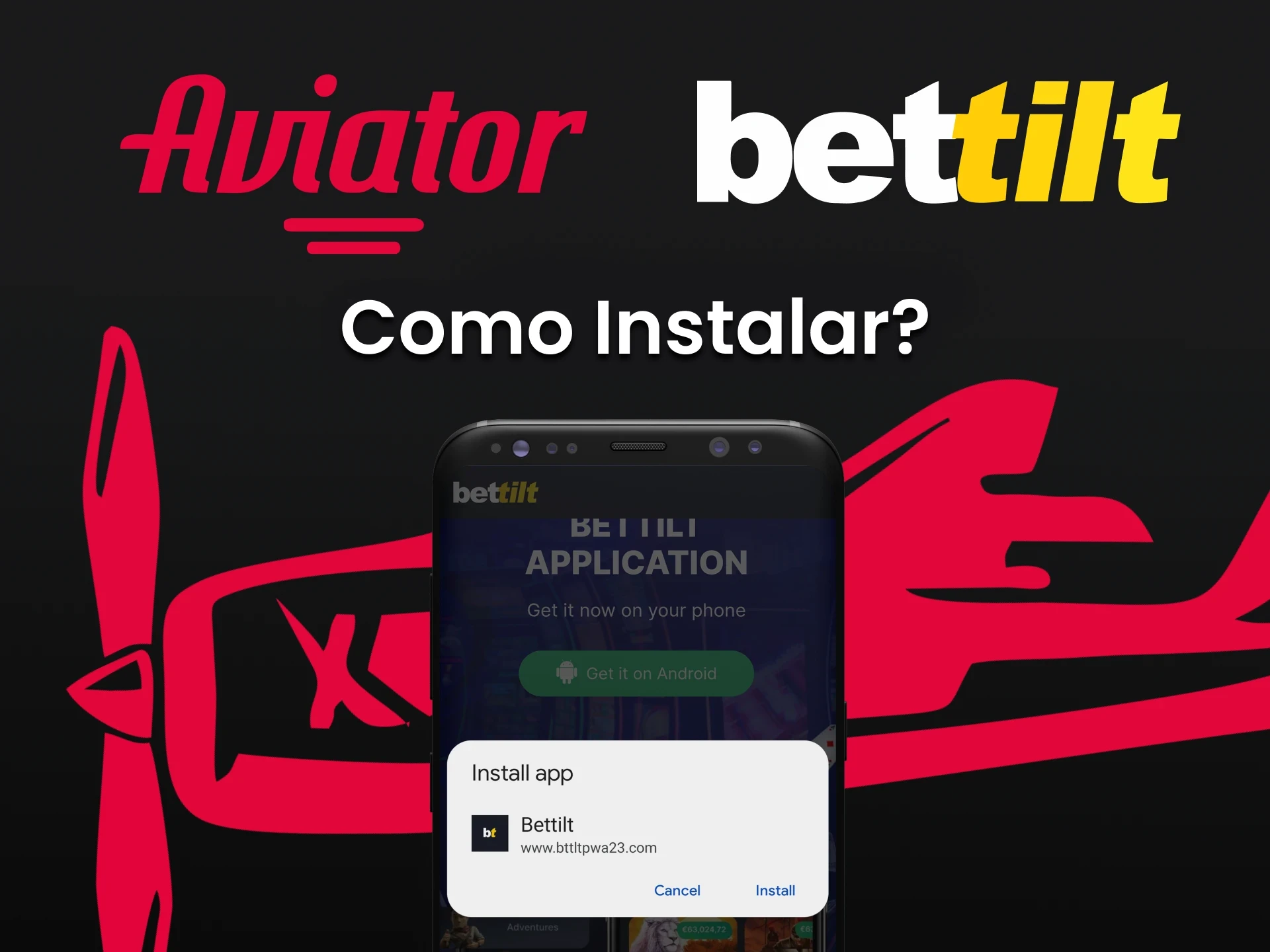 Instale o aplicativo Bettilt para o Aviator.