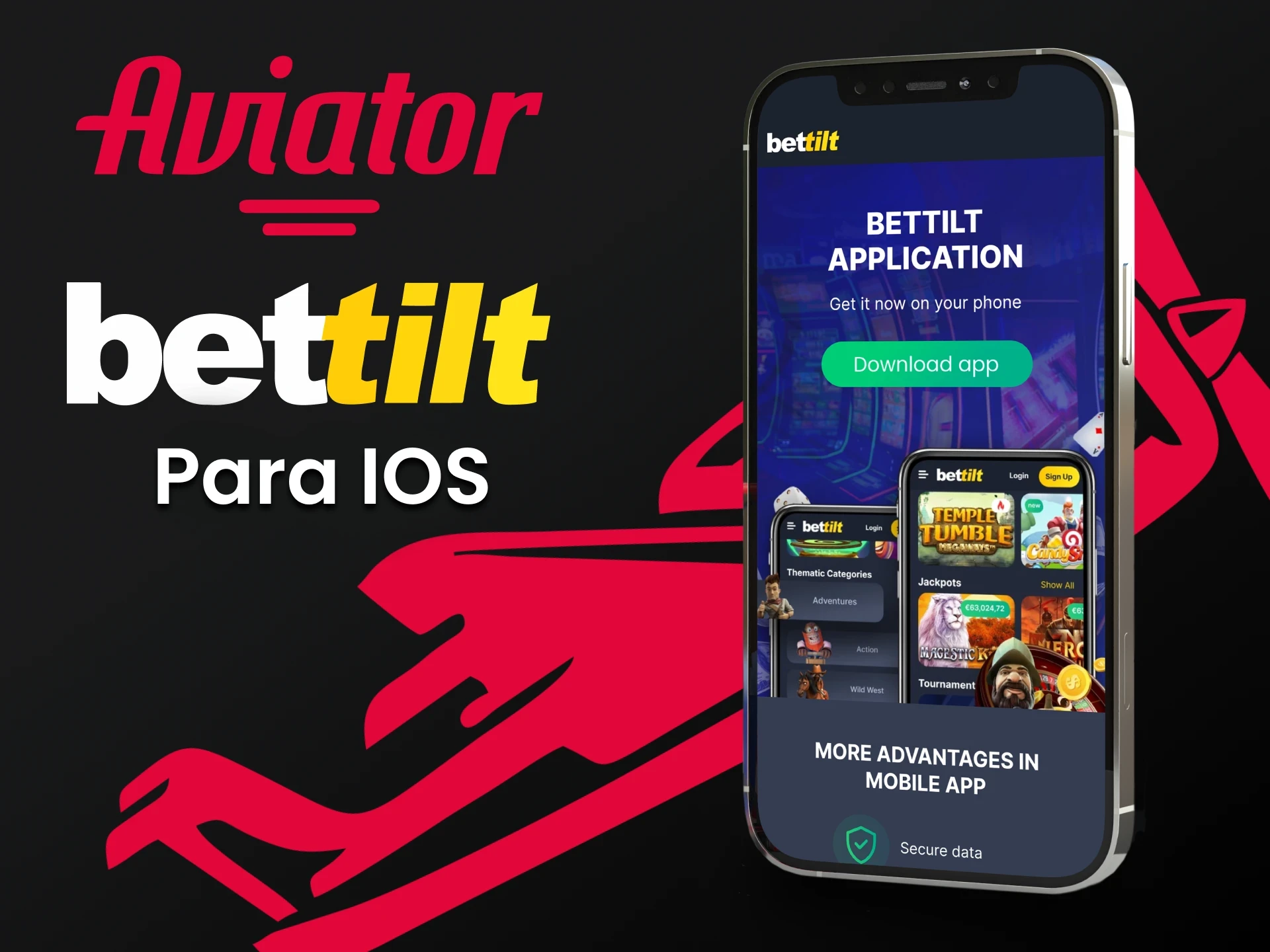 Baixe o Bettilt no iOS para jogar o Aviator.