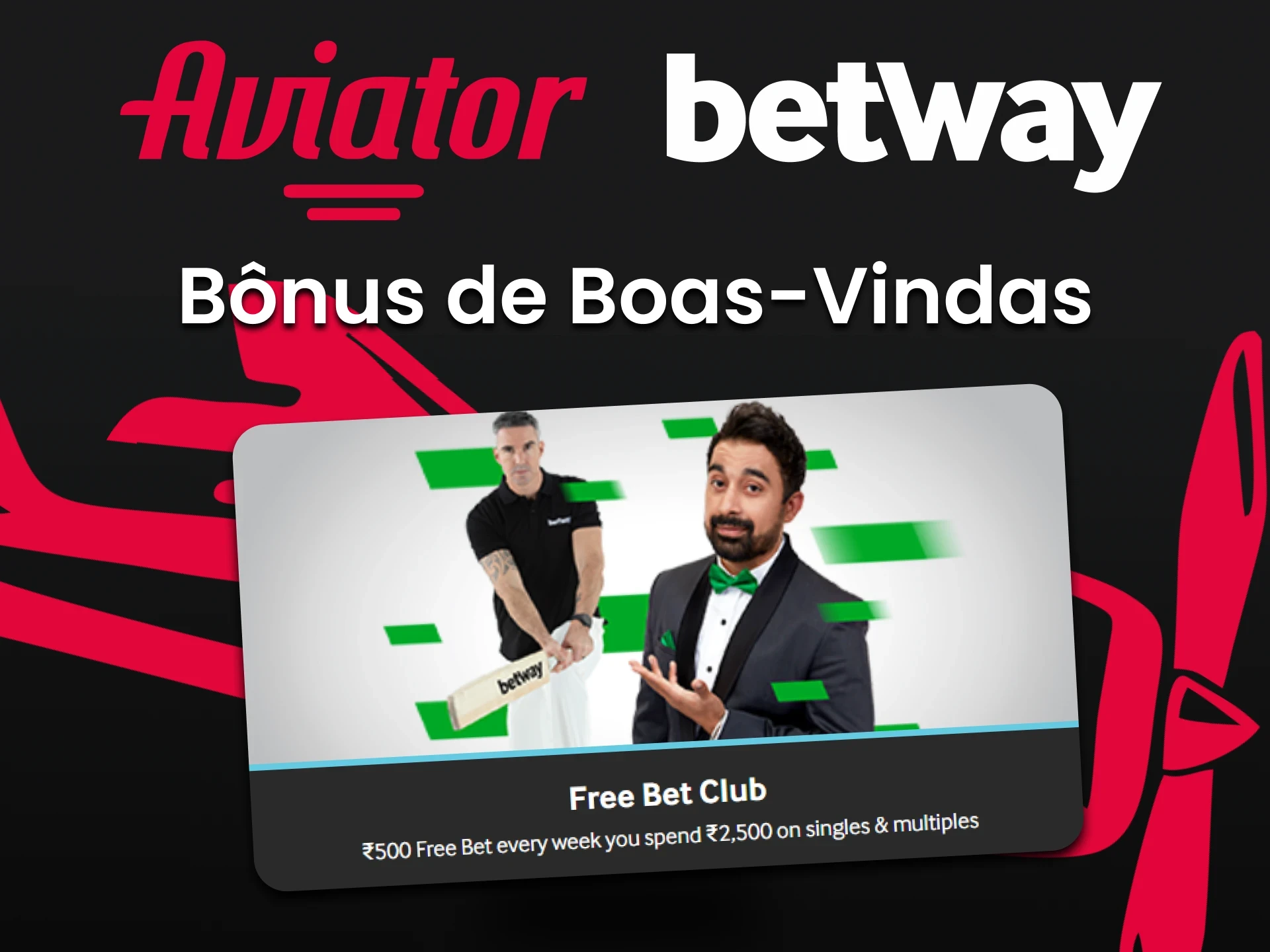 Ao escolher a Betway para jogar Aviator, você recebe bônus.