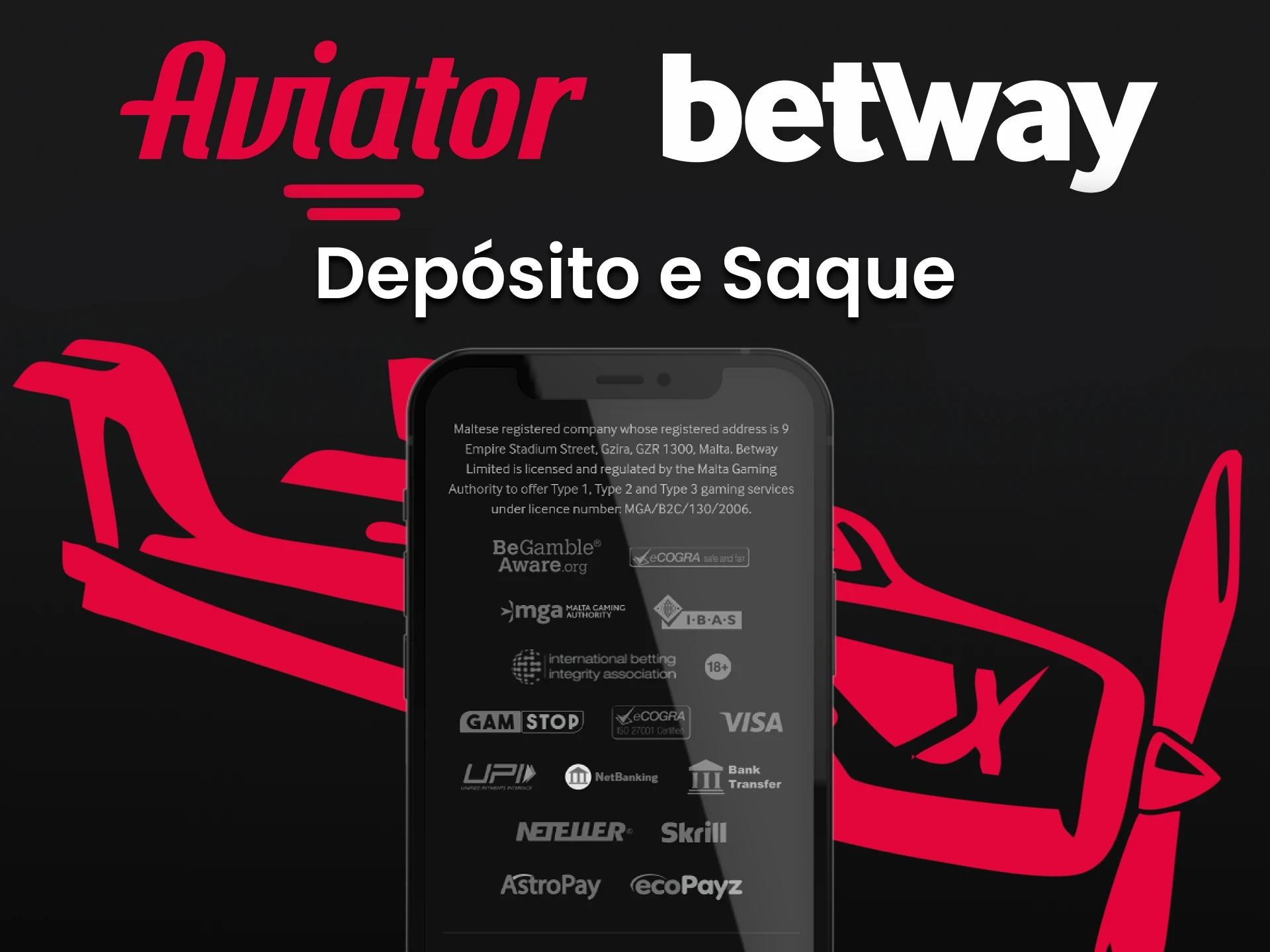 Recarregue seu depósito para jogar no Aviator da Betway.