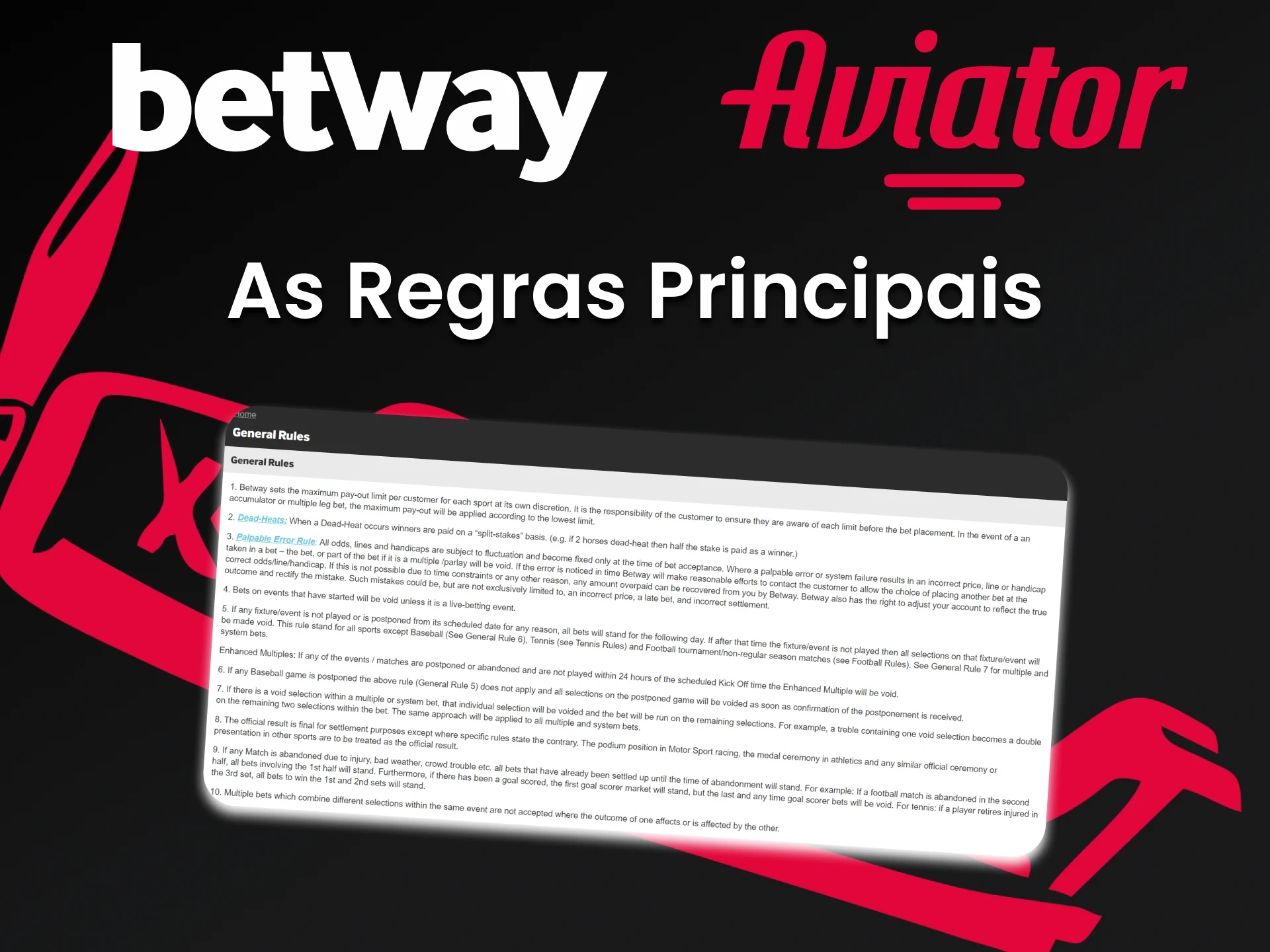 Conheça as regras de utilização do serviço Betway.