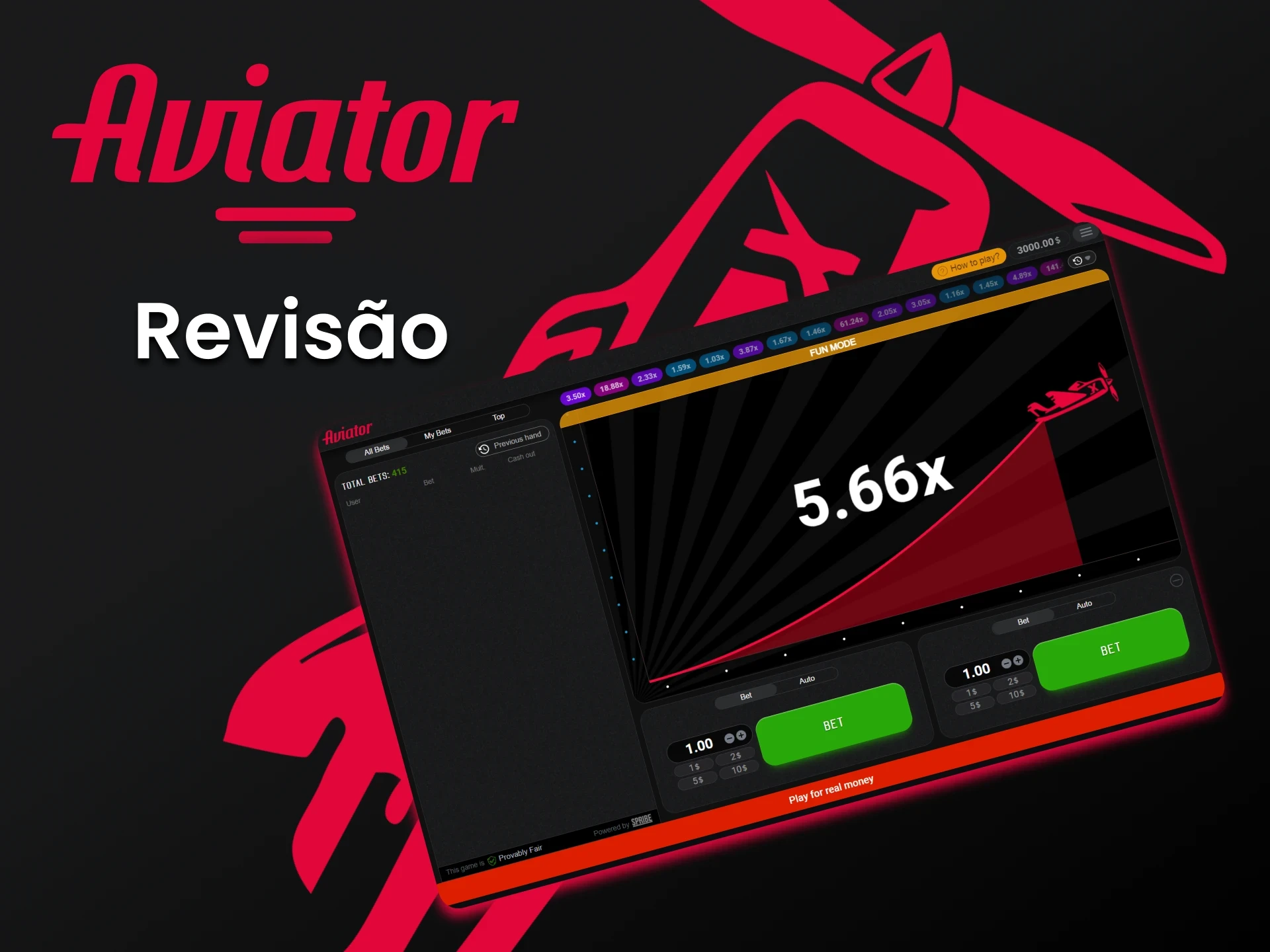 Para economizar dinheiro e ganhar mais experiência, escolha a versão de demonstração do jogo Aviator.