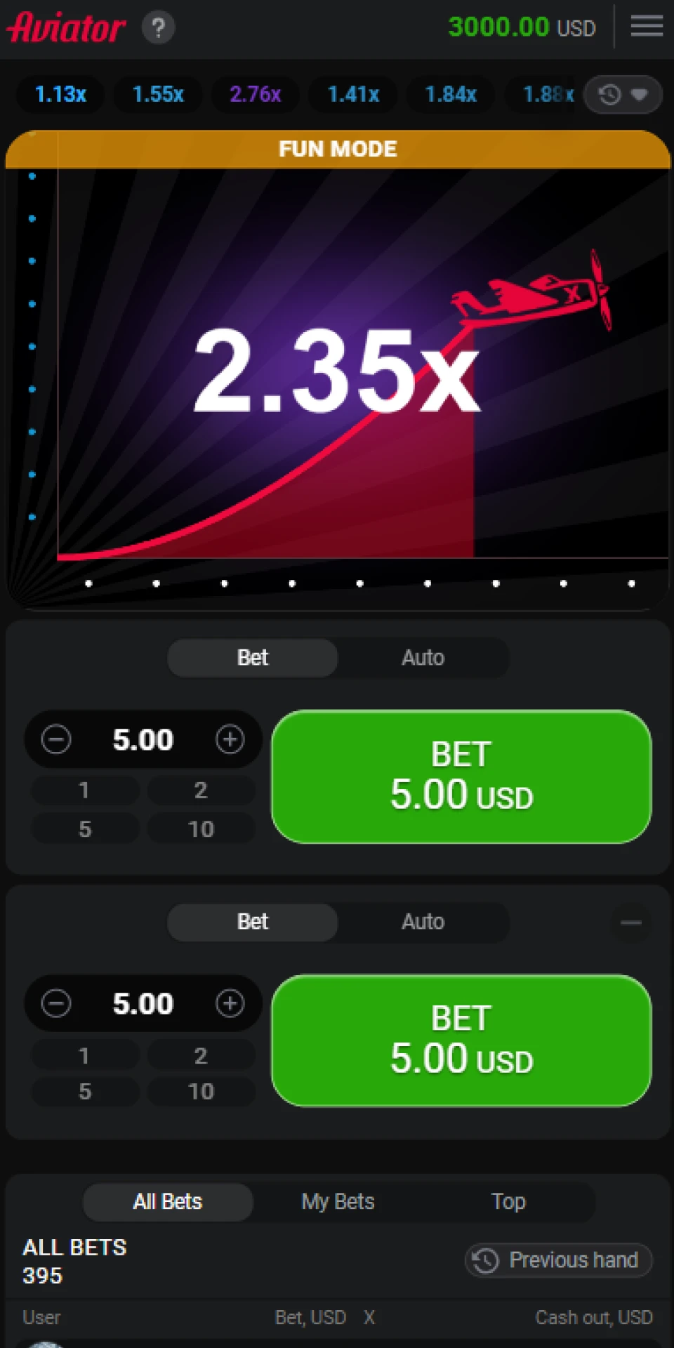 Follow the odds increase to see the result.