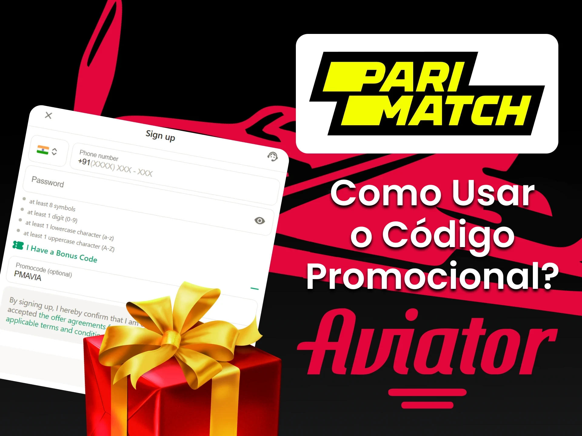 Aprenda como aplicar e usar um código promocional para Aviator da Parimatch.