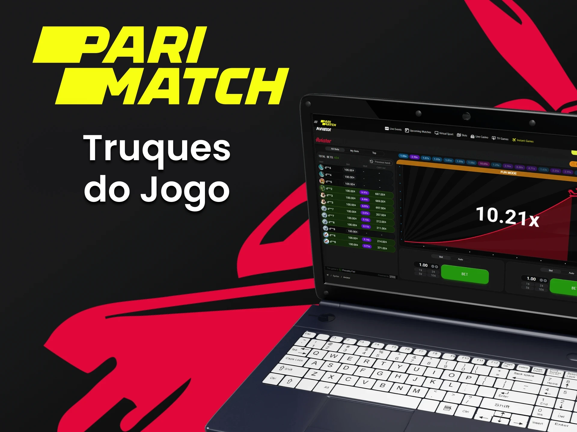 Aprenda os movimentos especiais para vencer no jogo Aviator na Parimatch.