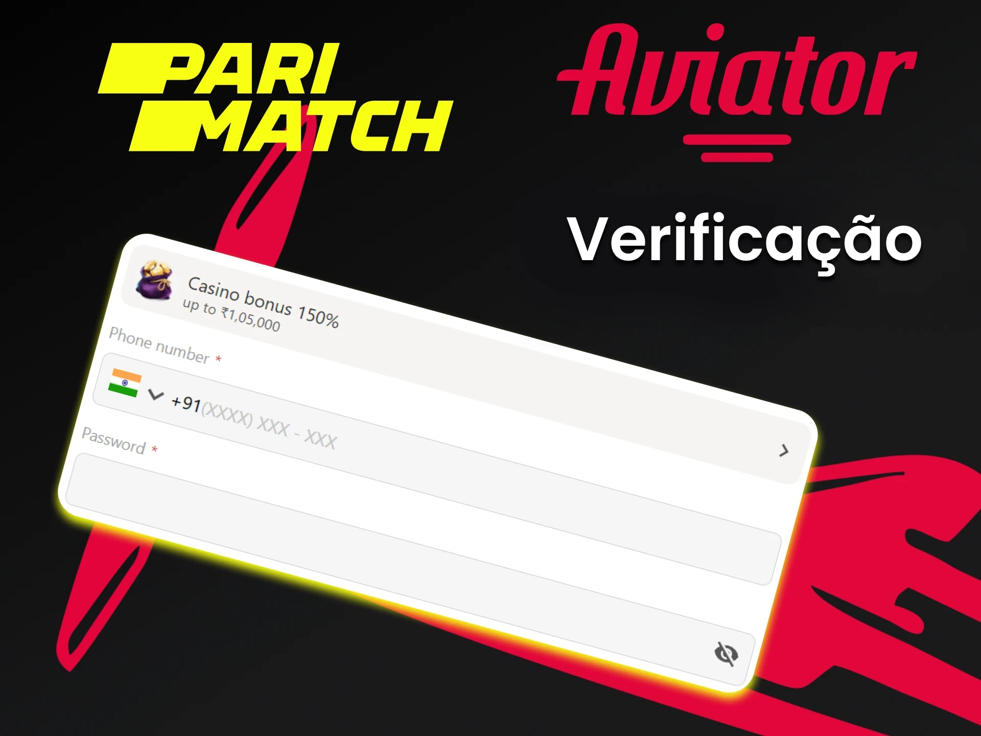 Insira alguns dados para jogar Aviator na Parimatch.