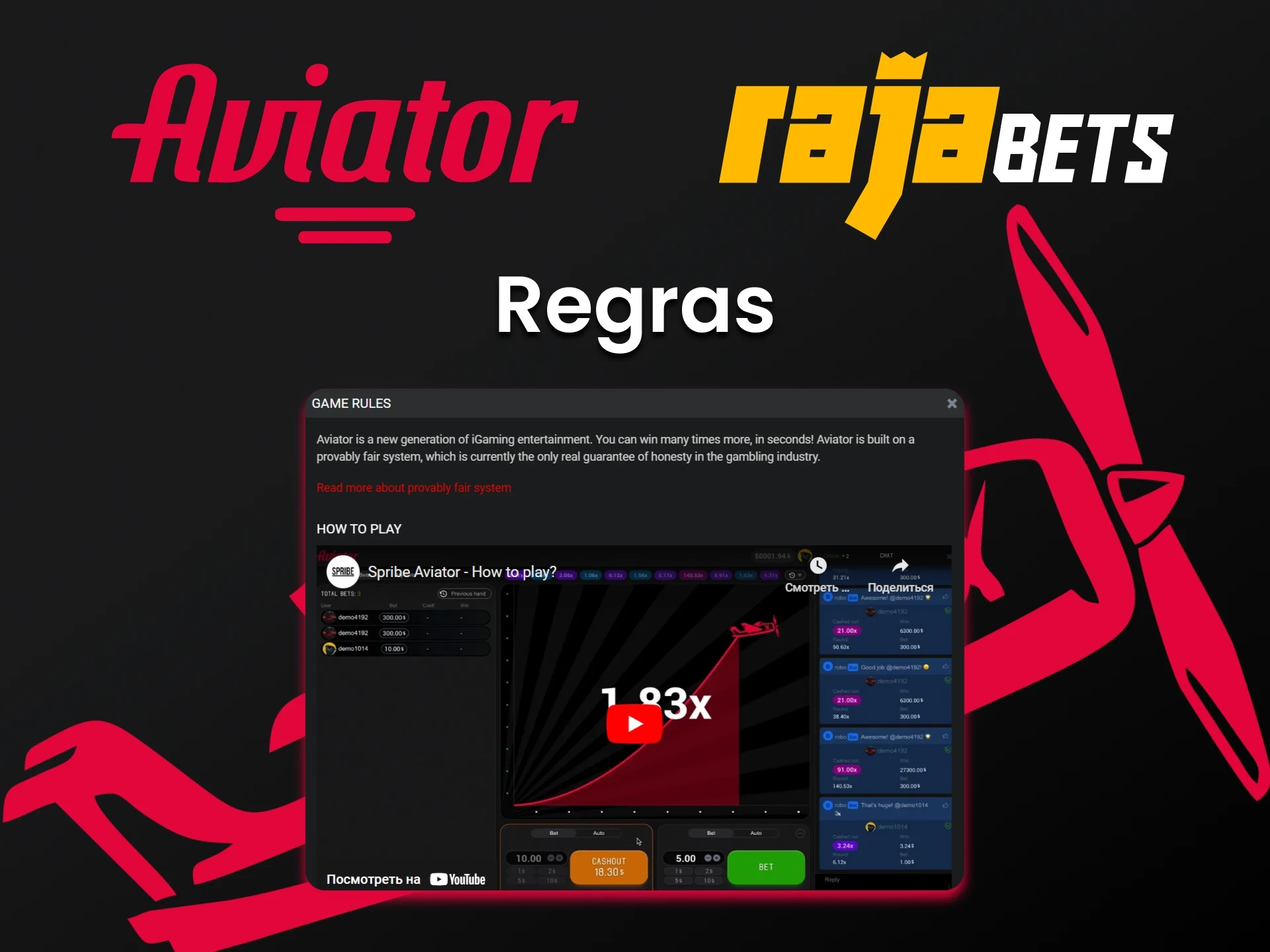 Aprenda as regras do jogo Aviator em Rajabets.