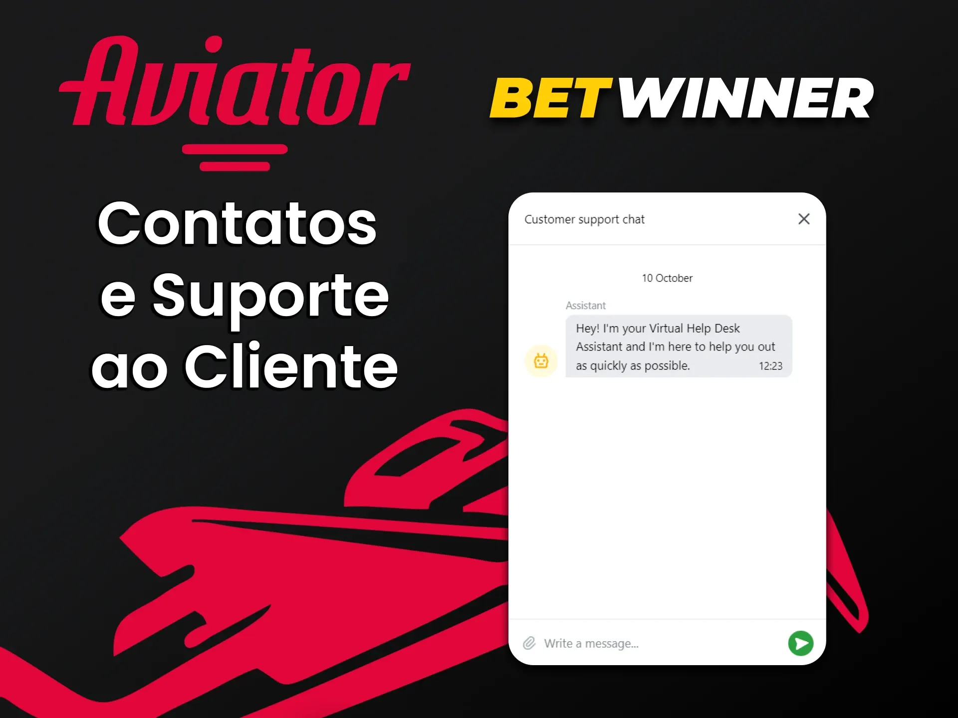 Você sempre pode fazer perguntas à equipe da Betwinner sobre o jogo Aviator.