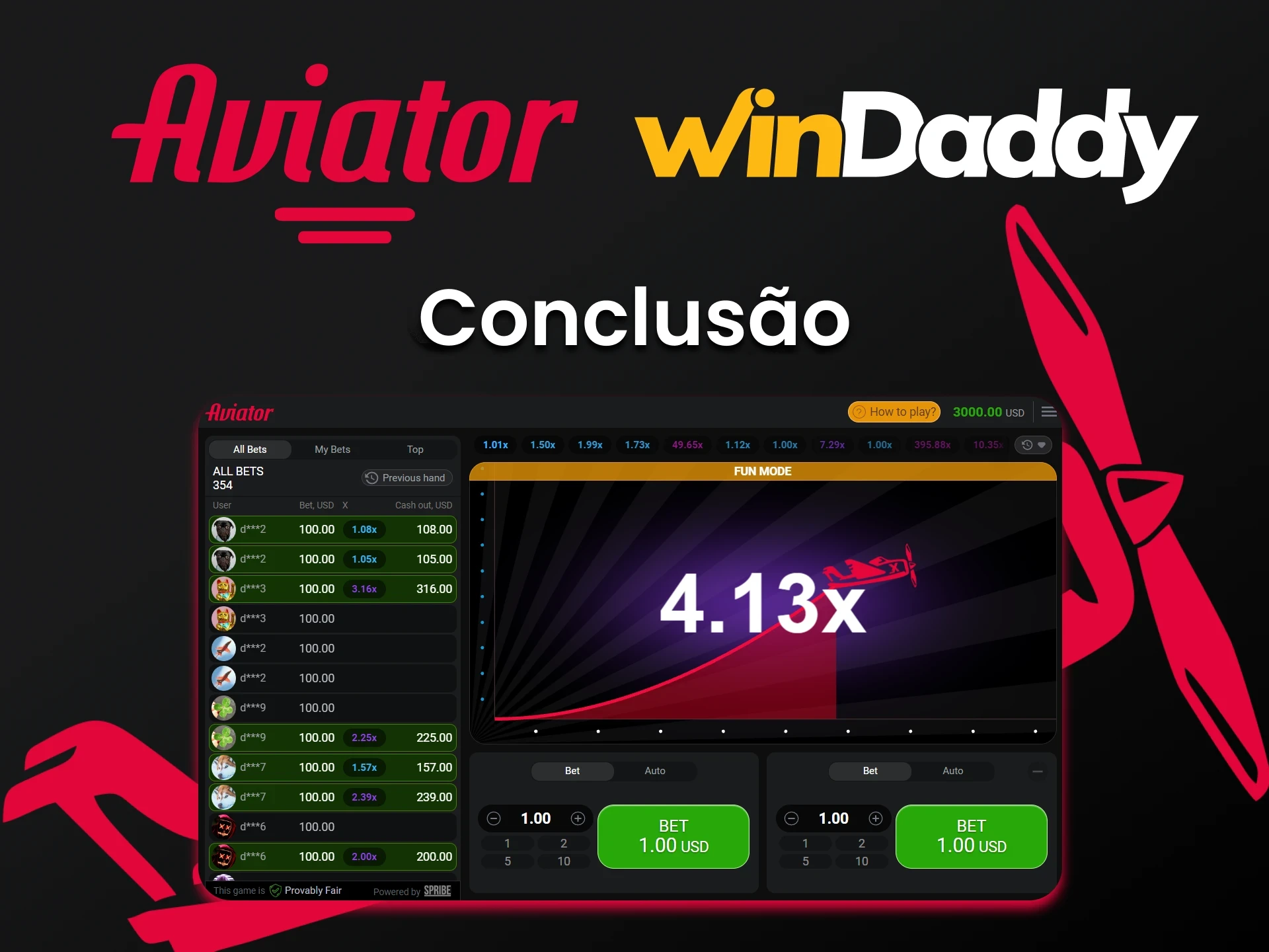 WinDaddy é a escolha certa para jogar Aviator.