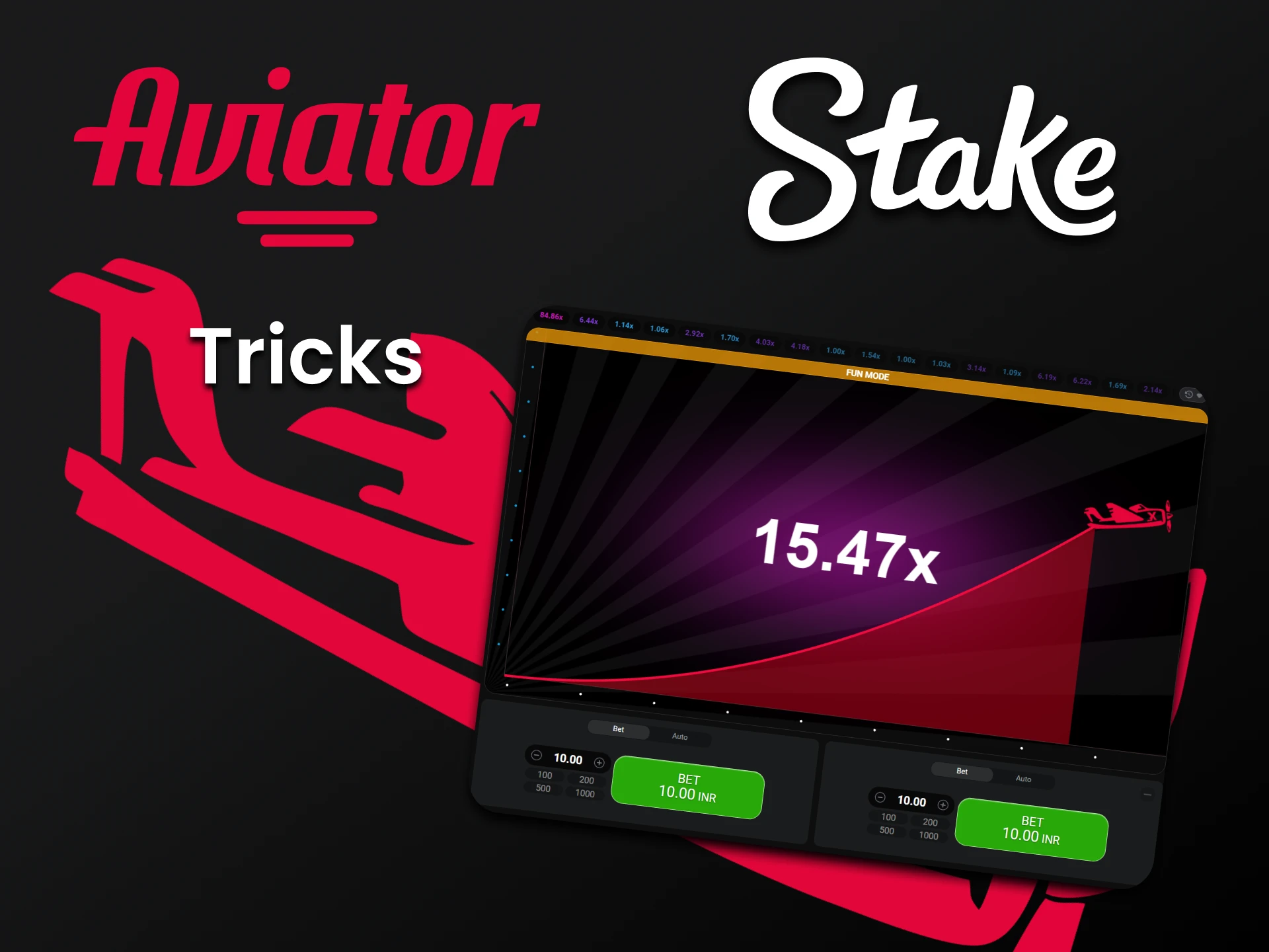 Learn tricks to win in Aviator at Stake.