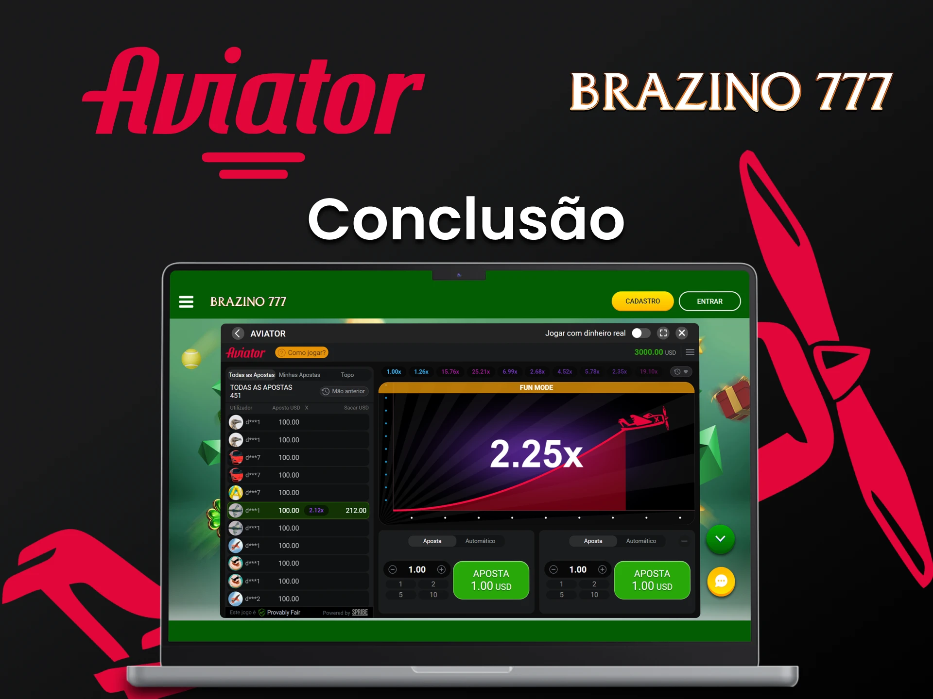 Brazino777 é ideal para jogar Aviator.