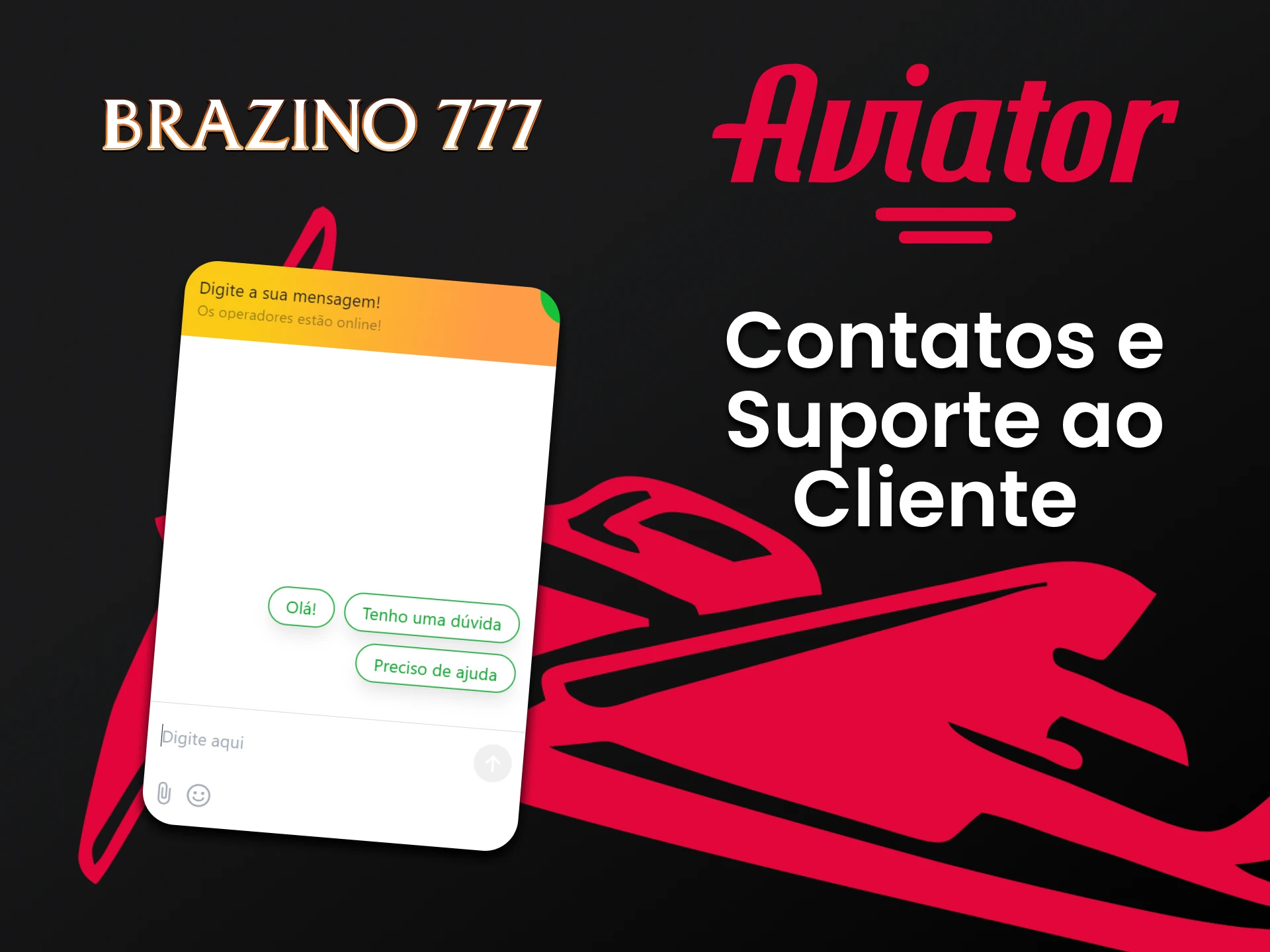 Diremos como entrar em contato com a equipe Brazino777 para o jogo Aviator.