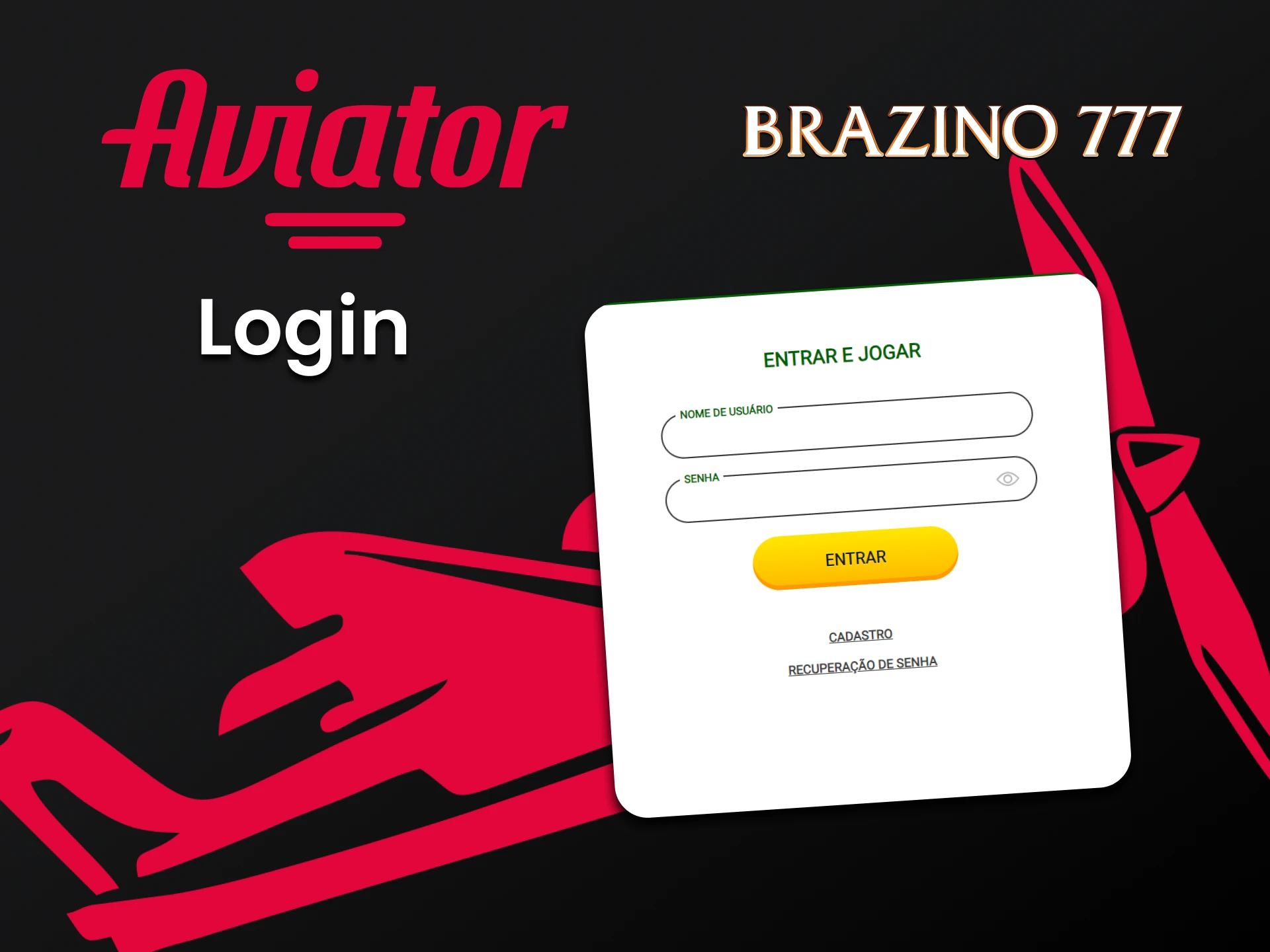 Faça login em sua conta pessoal Brazino777 para jogar Aviator.