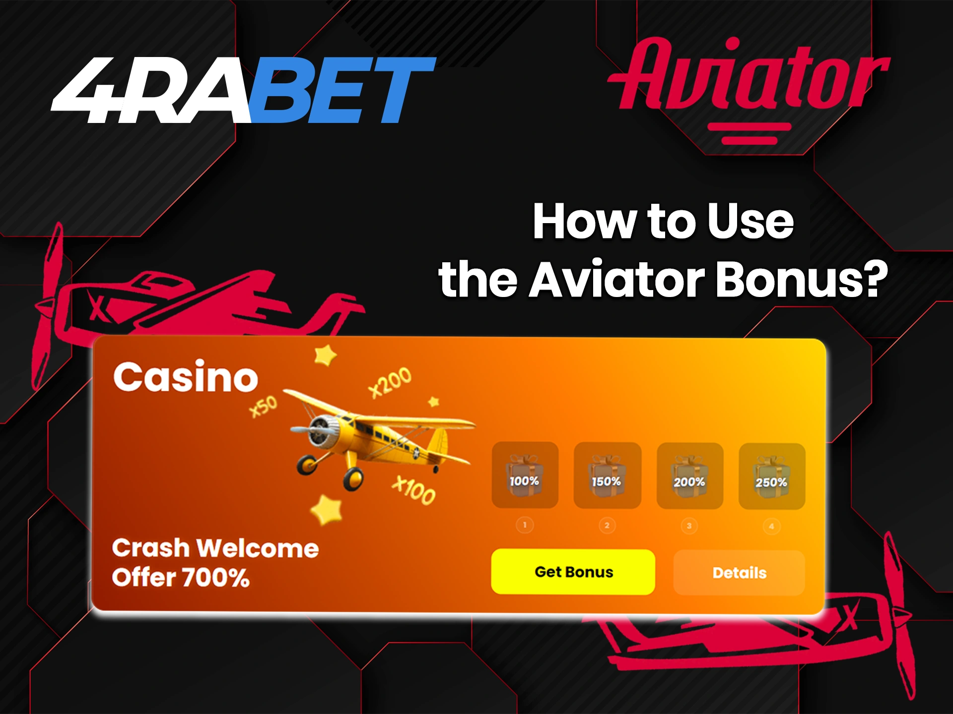 Read the terms and conditions of the 4rabet Aviator Bonus.