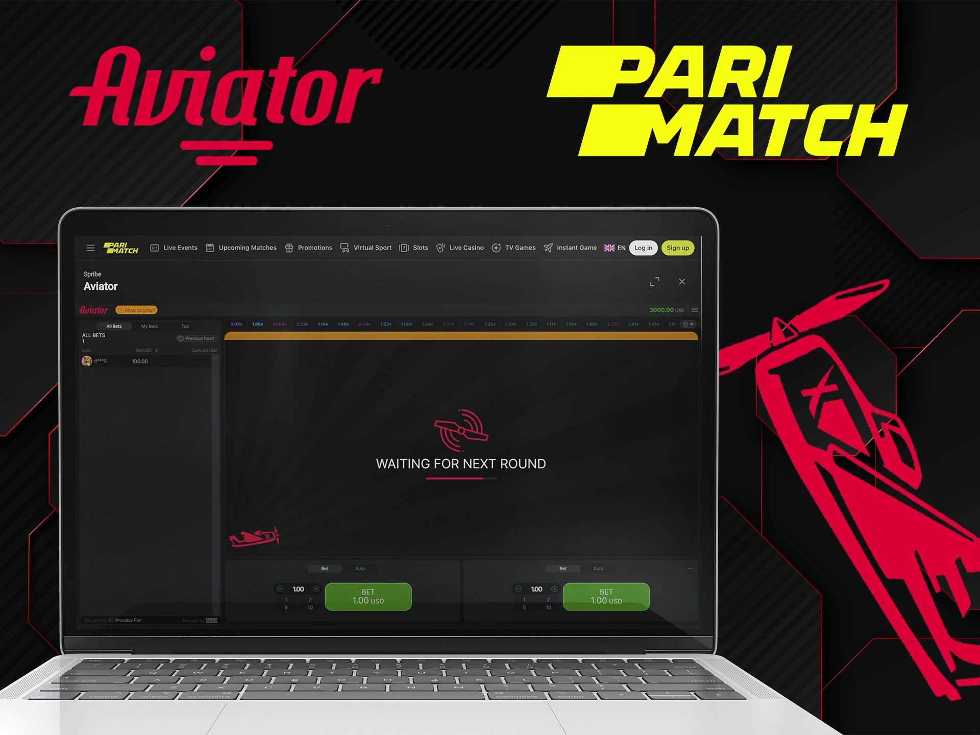 Become a part of the world of Aviator game with Parimatch.