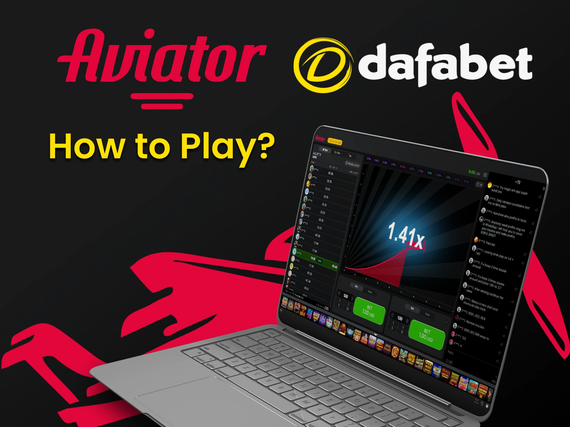 We will tell you how to play Aviator on the Dafabet website.