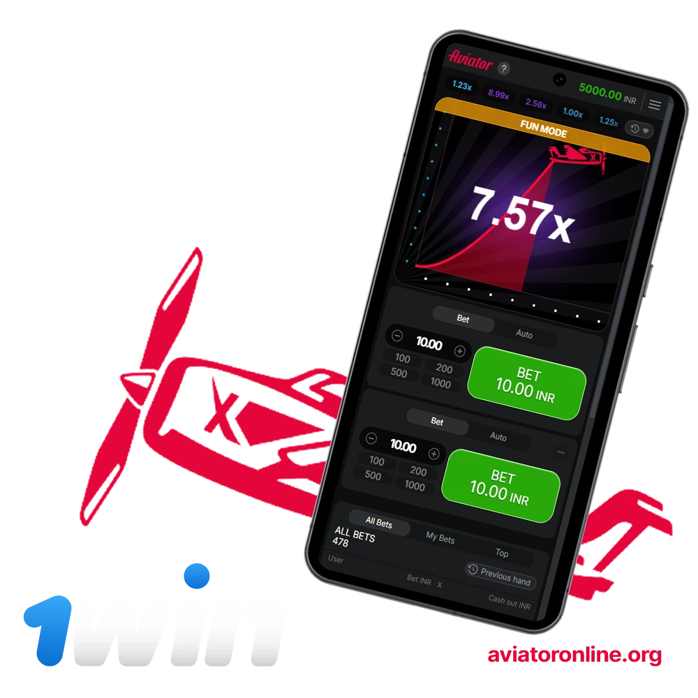 You can play Aviator with the 1win mobile app.