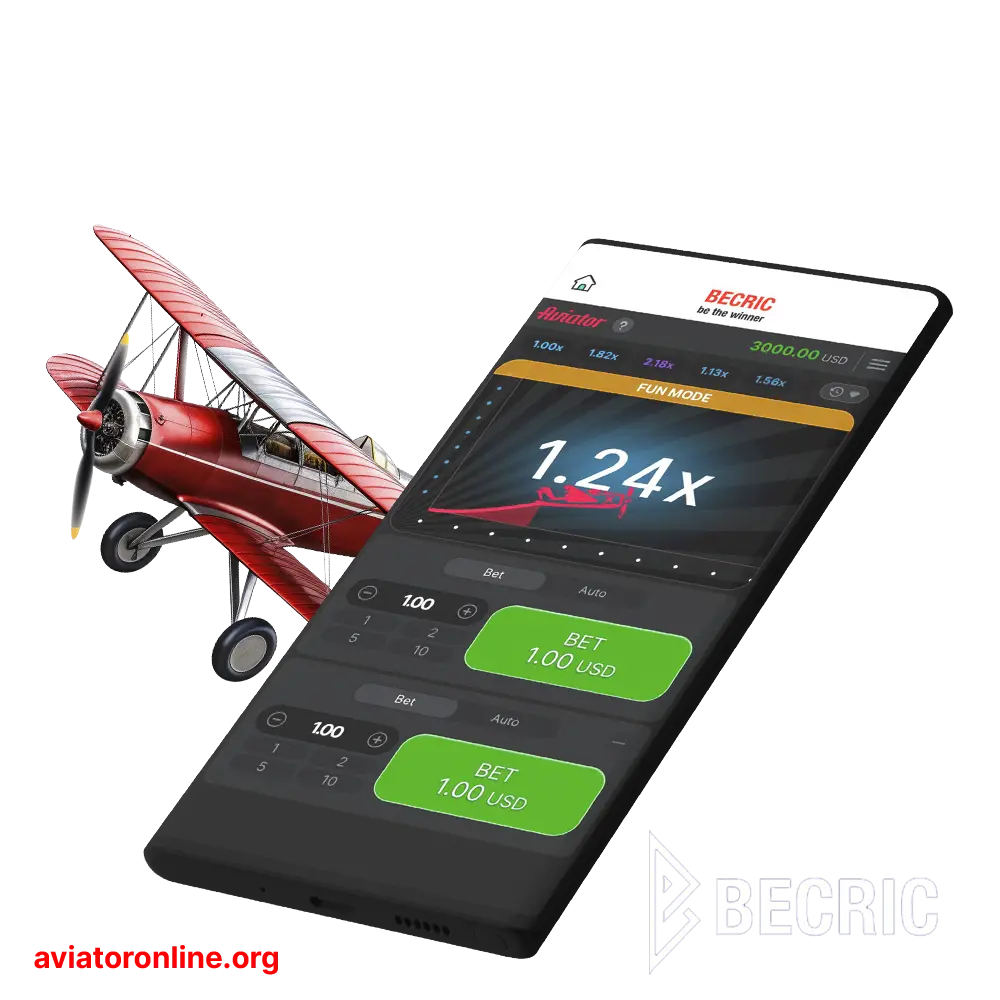 Install the Becric app to play Aviator.