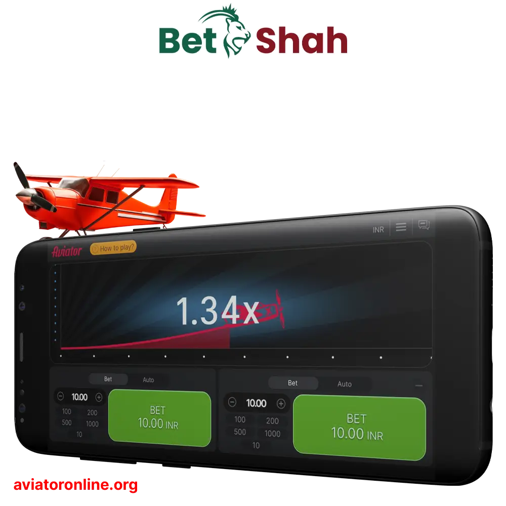 Thanks to the BetShah app, you can bet on sports and play Aviator.