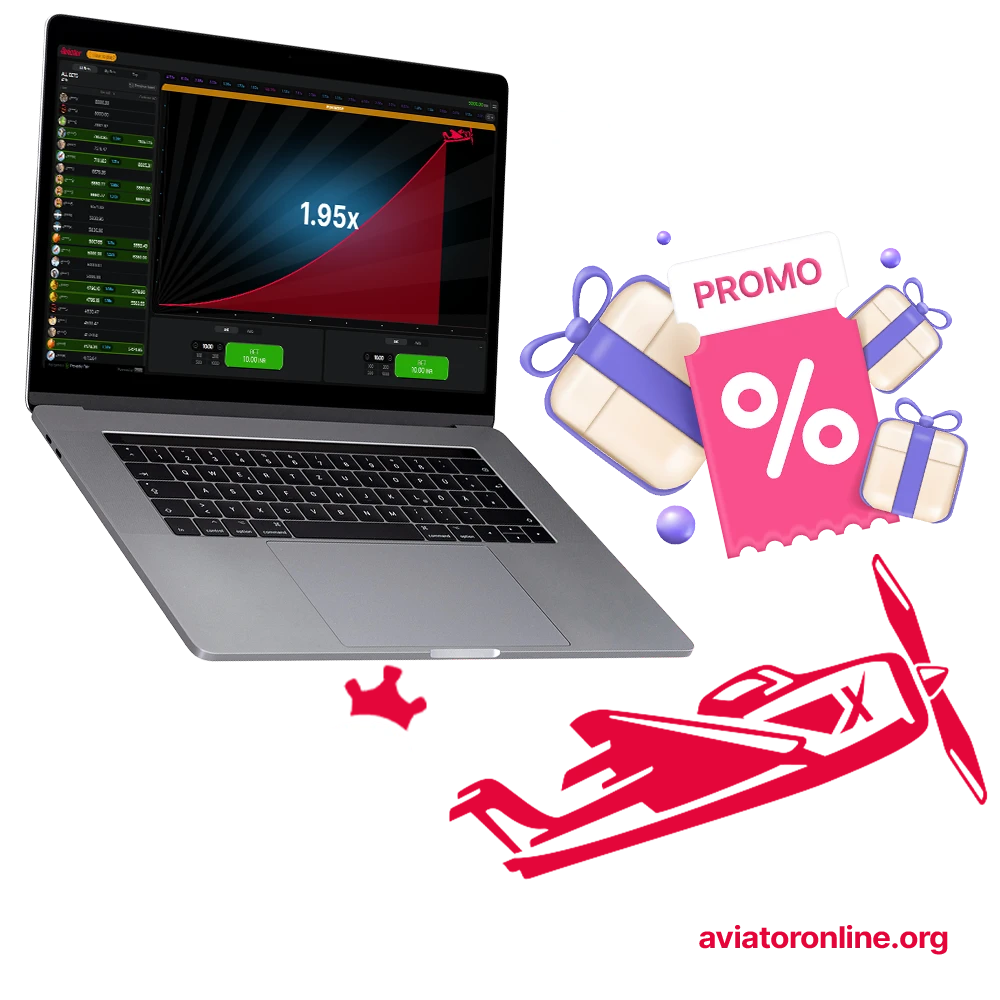 Get the promo code and play Aviator at the BlueChip website.