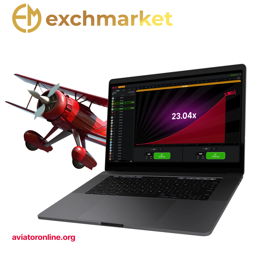 Choose Exhcmarket to play the exciting Aviator game.