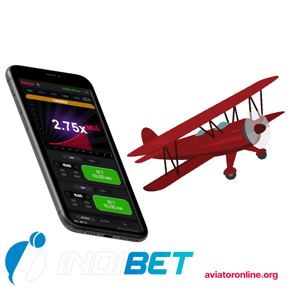 Try Aviator on the Indibet app.