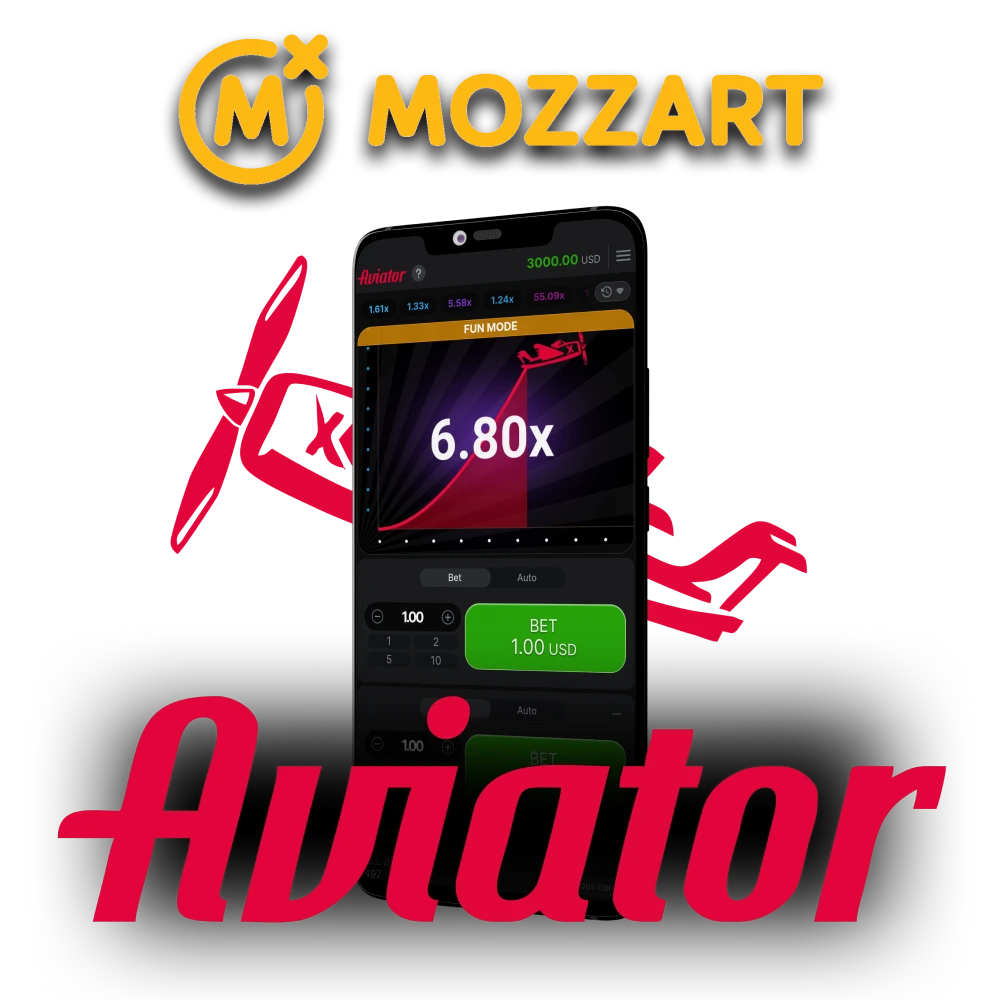 To play Aviator, choose the Mozzart application.