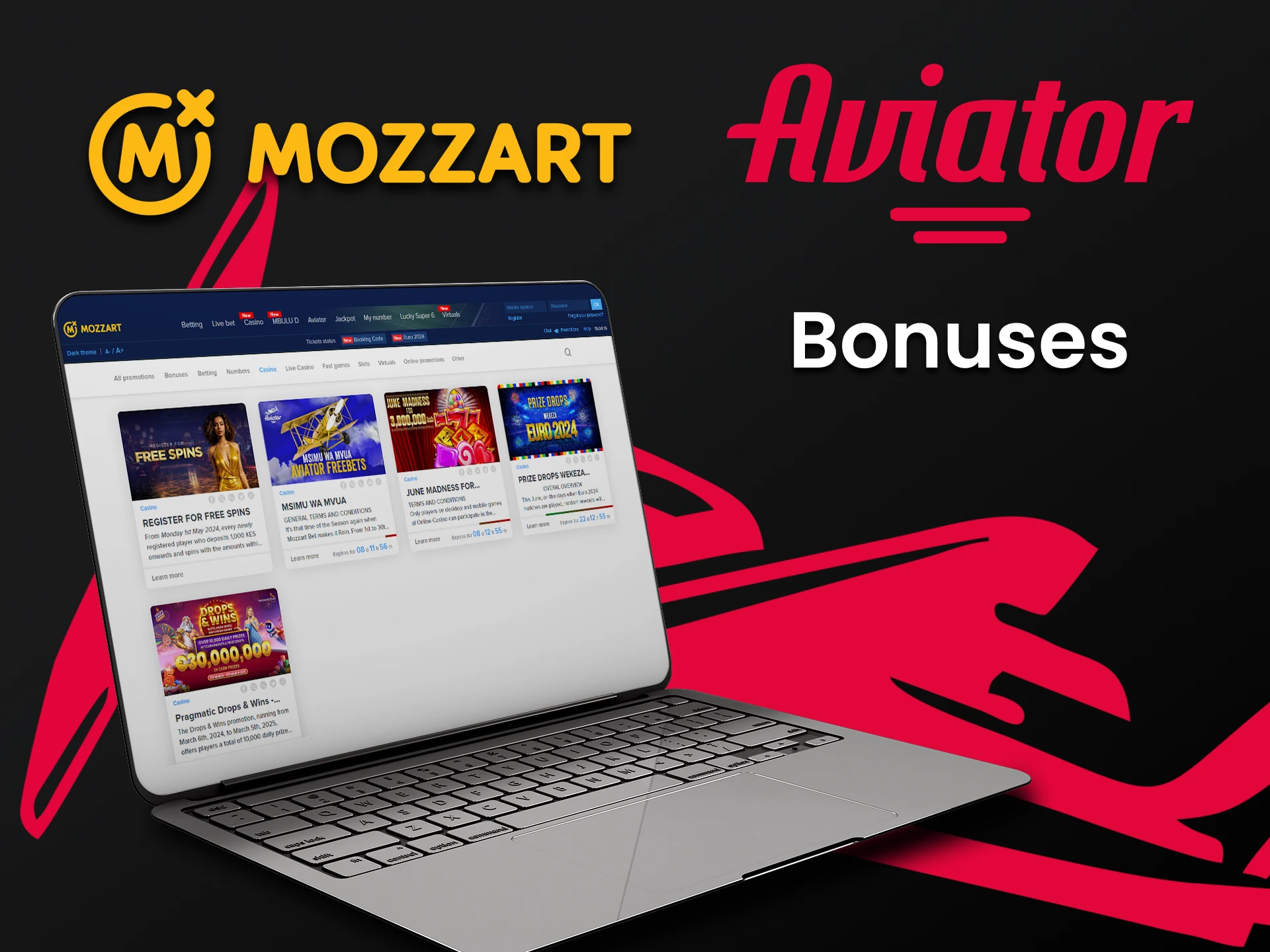 Mozzart gives many bonuses to Aviator players.