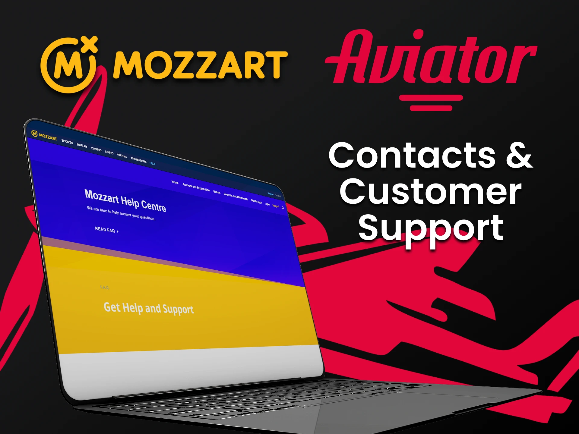 The Mozzart website has technical support for Aviator players.