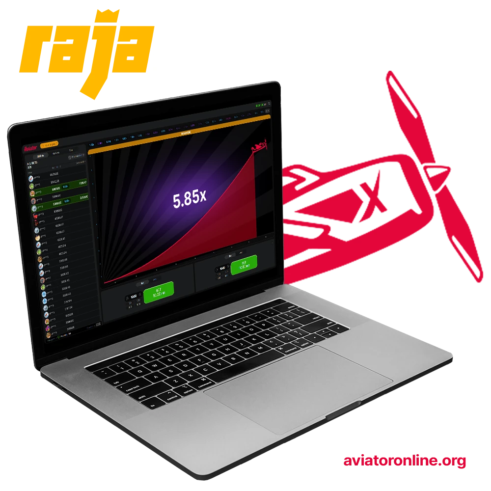 Rajabets offers the popular Aviator game.