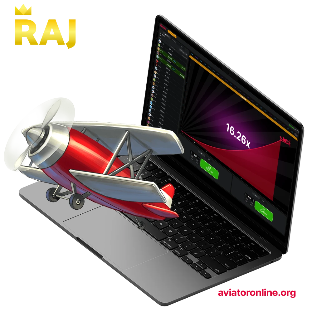 Try out the Aviator game at Rajbet Casino.