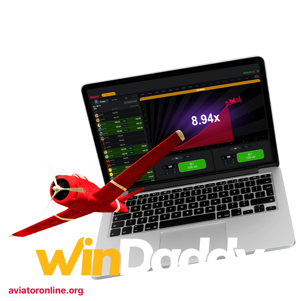 Enjoy playing Aviator on the official WinDaddy website.