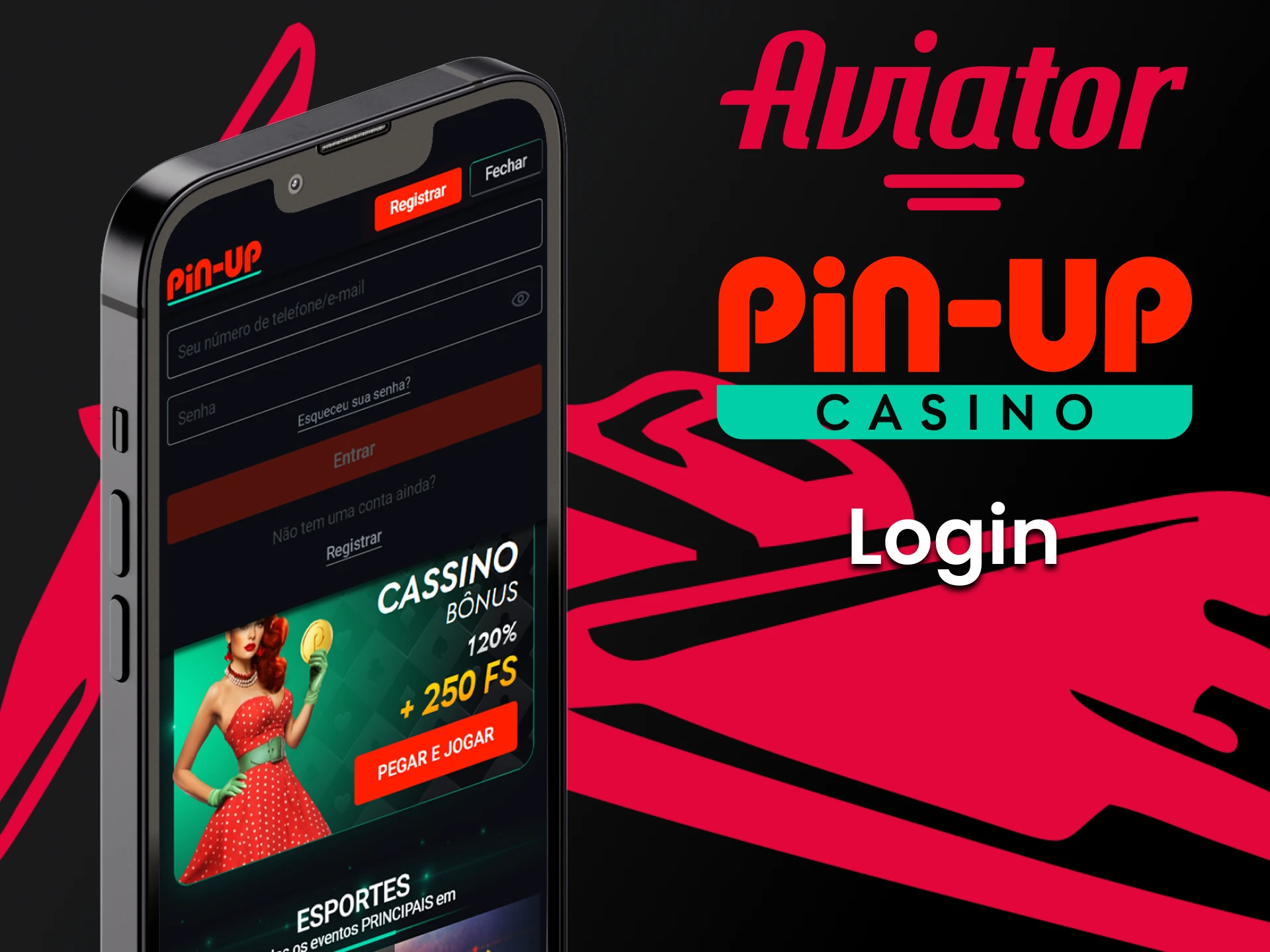 Faca login na sua conta Pin Up para jogar Aviator.